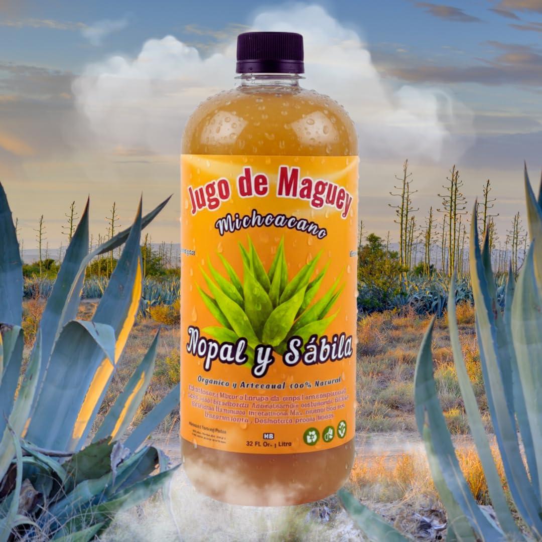 Jugo de Maguey Viral con Aloe Vera y Nopal 946 ml - Natural