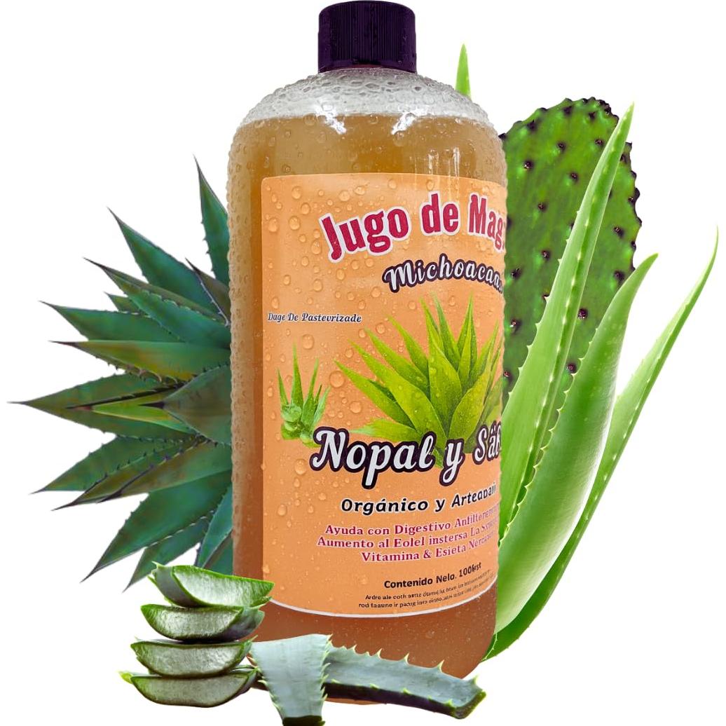 Jugo de Maguey Viral con Aloe Vera y Nopal 946 ml - Natural