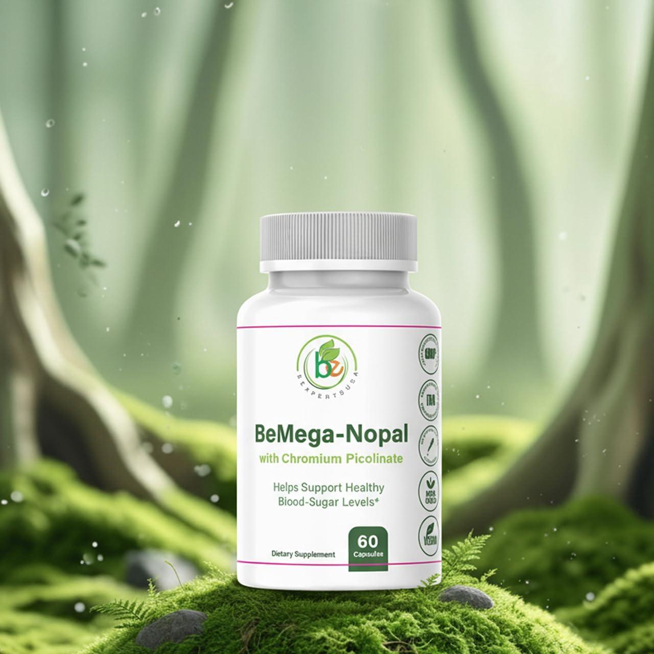BMega Nopal y Picolinato de Cromo - 60 Cápsulas - Suplemento Natural