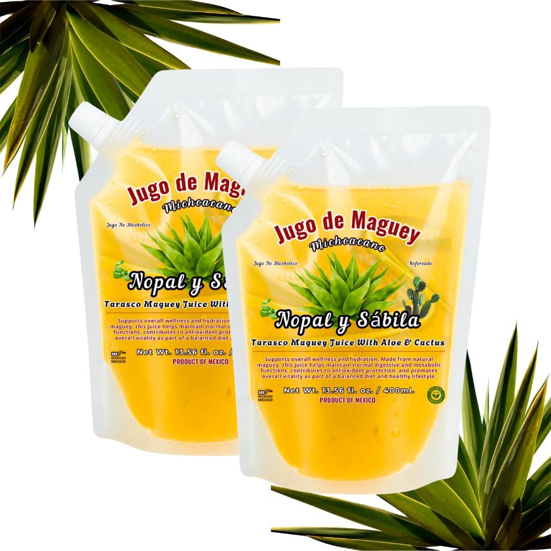 Jugo de Maguey 400ml eHerbs + Aloe Vera y Nopal 100% Natural