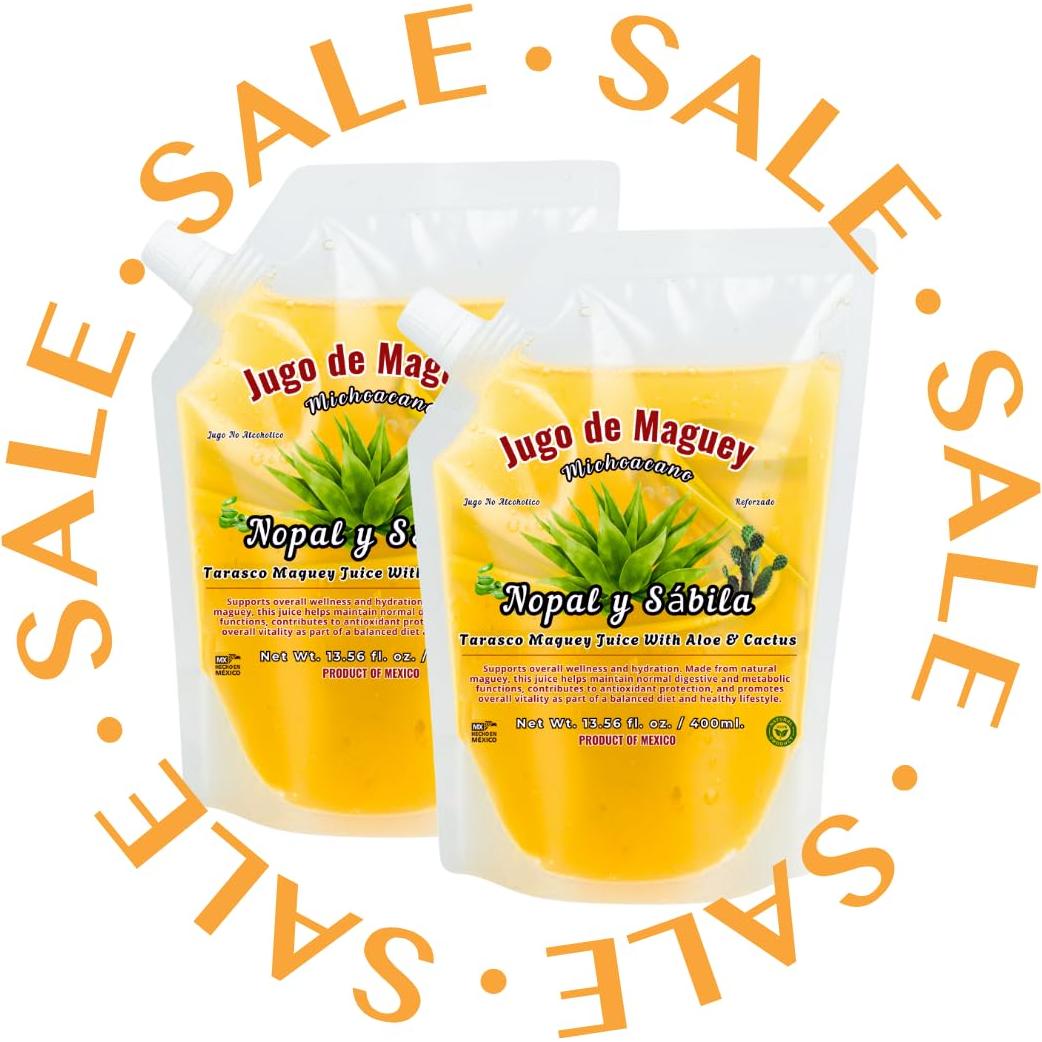 Jugo de Maguey 400ml eHerbs + Aloe Vera y Nopal 100% Natural