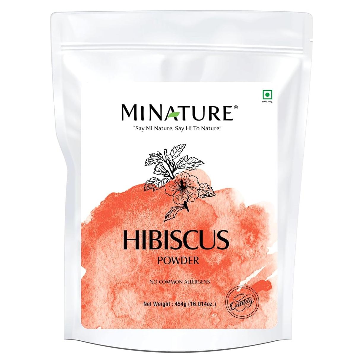 Polvo de Hibisco Puro 454g Mi Nature - Cuidado Cabello y Piel