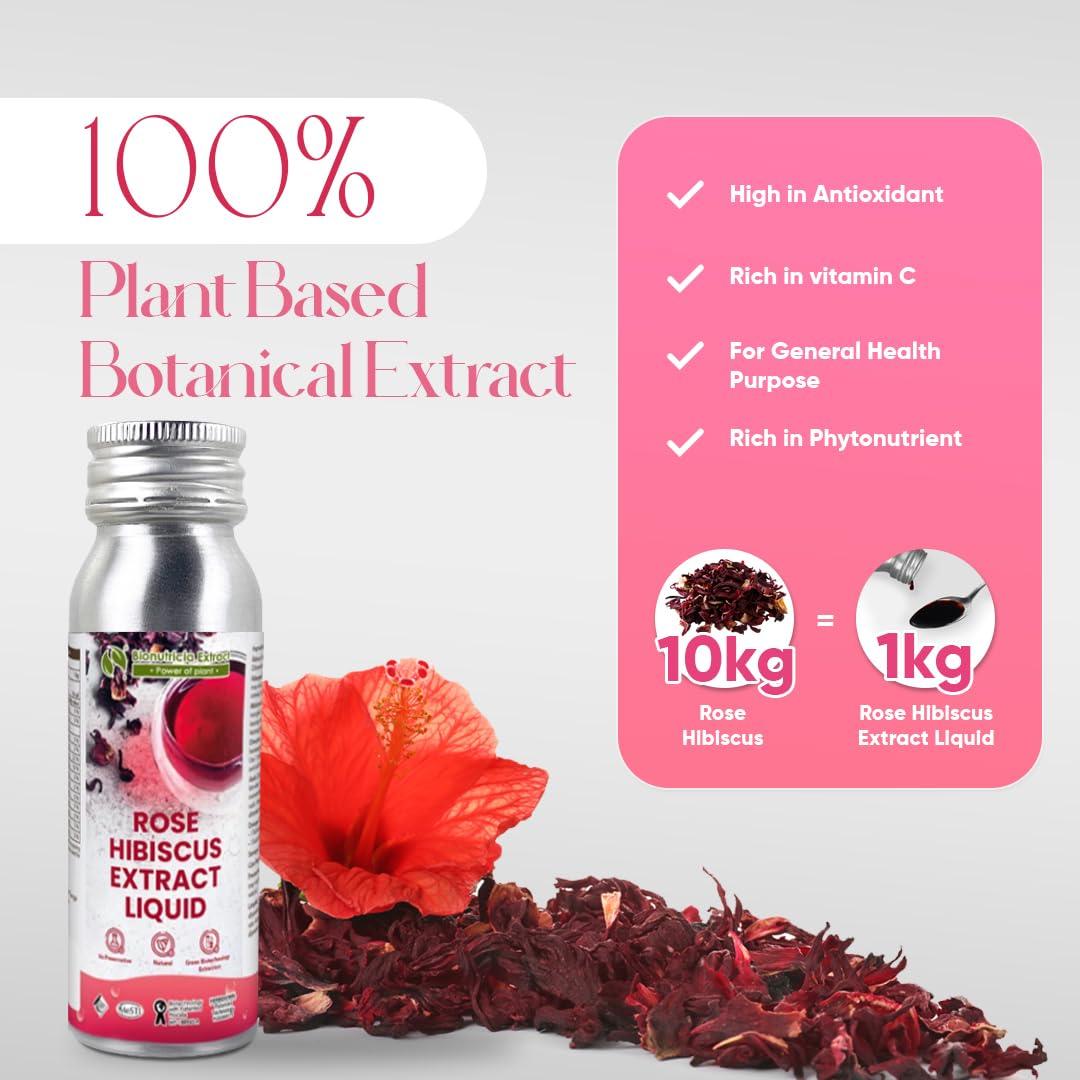 Extracto de Hibisco y Rosa Bionutricia 80g - Antioxidante Vegano
