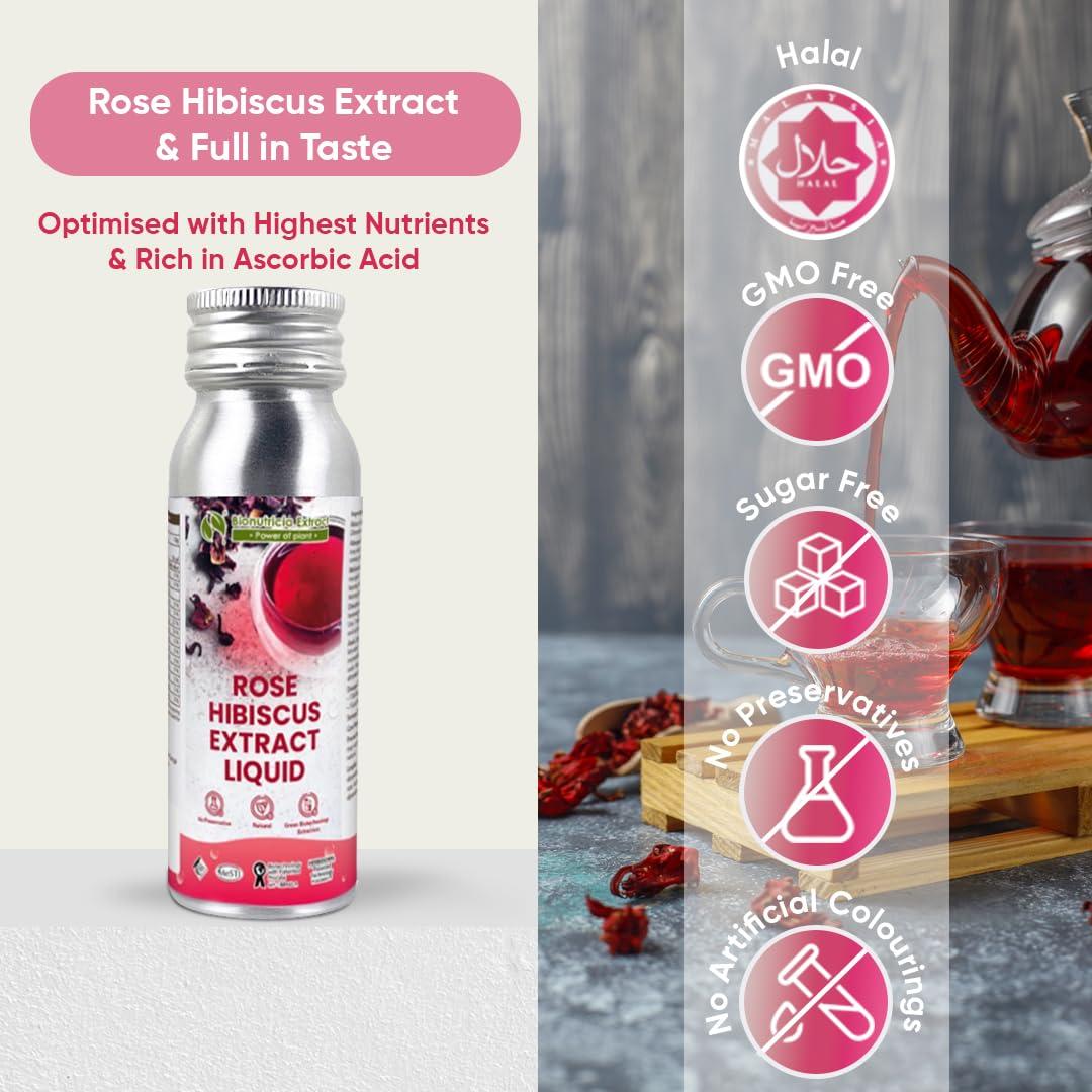 Extracto de Hibisco y Rosa Bionutricia 80g - Antioxidante Vegano