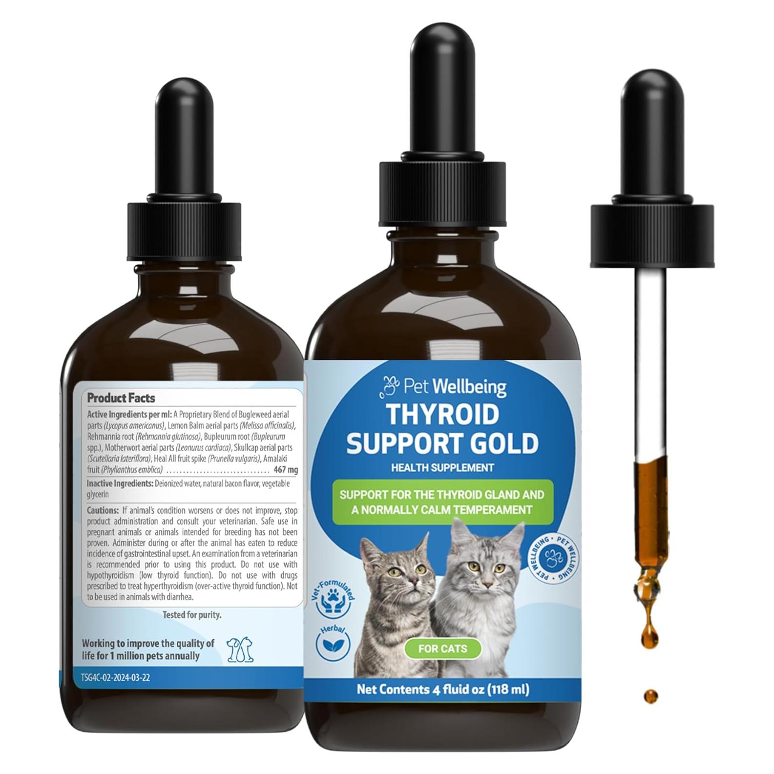 Suplemento Herbal para Gatos Pet Wellbeing 118 ml Tiroides