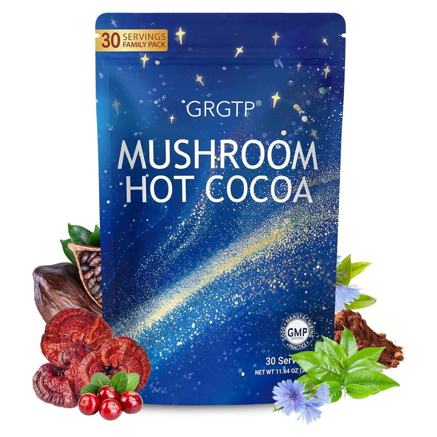 Cacao Caliente Adaptogénico Reishi GRGTP 30 Porciones 330g