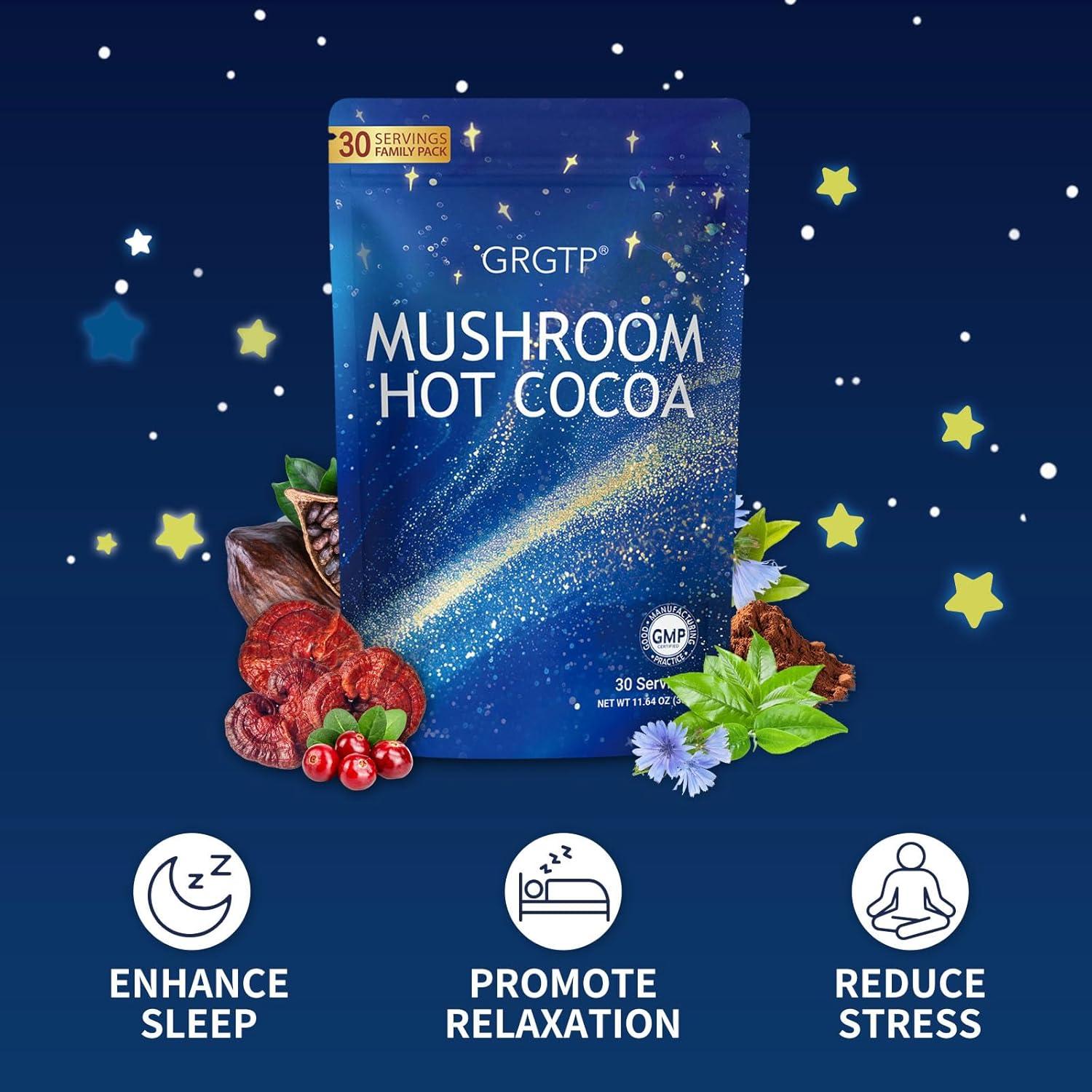 Cacao Caliente Adaptogénico Reishi GRGTP 30 Porciones 330g