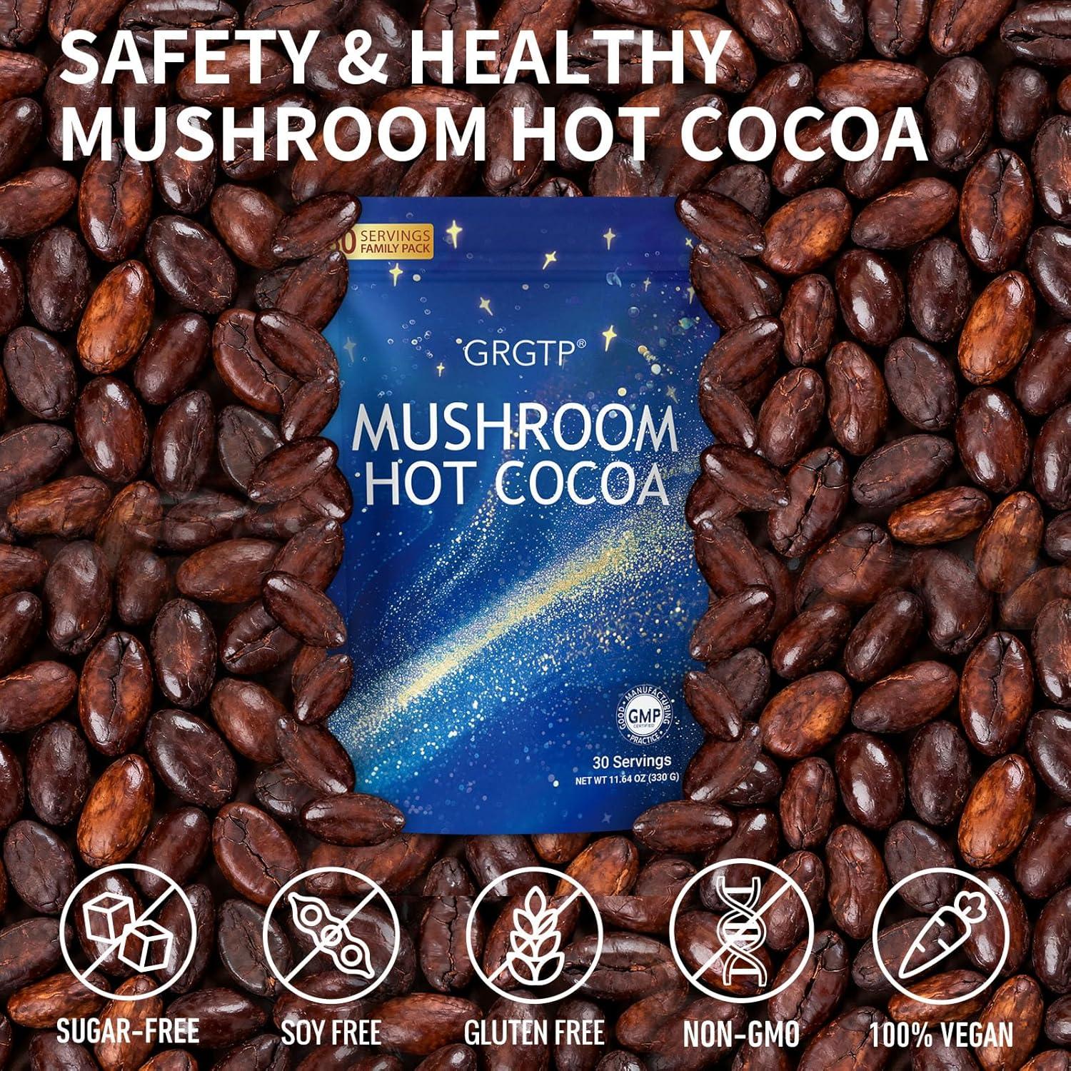 Cacao Caliente Adaptogénico Reishi GRGTP 30 Porciones 330g