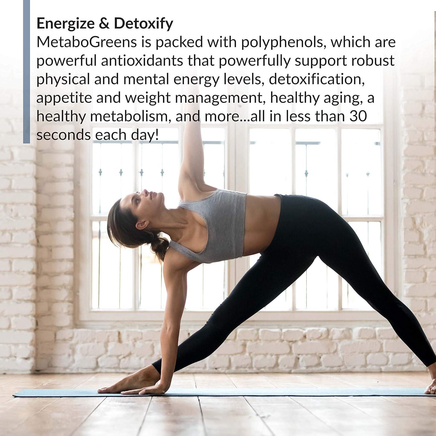 BioTrust Metabo Greens Polvo Superalimento Sabor Baya 30 Porciones