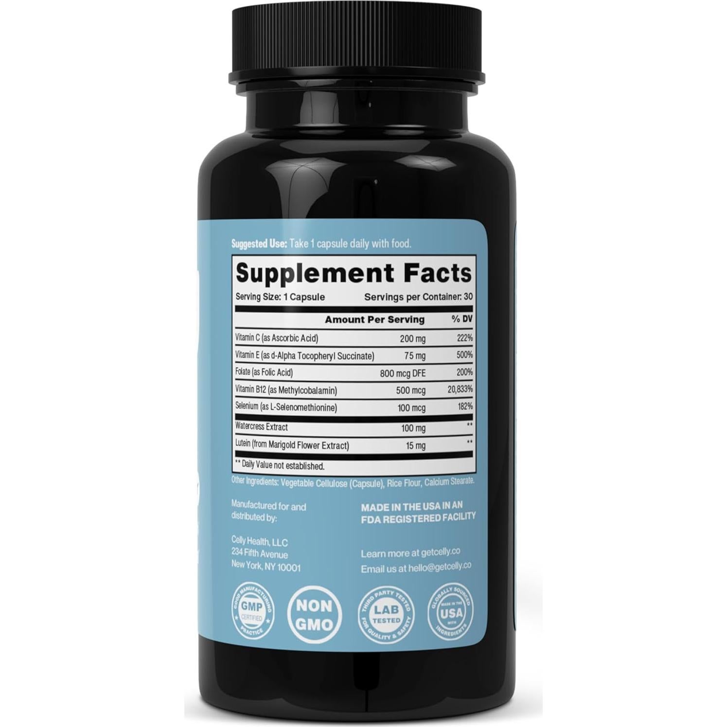 Celly DNA Defense Suplemento Antienvejecimiento 30 Cápsulas