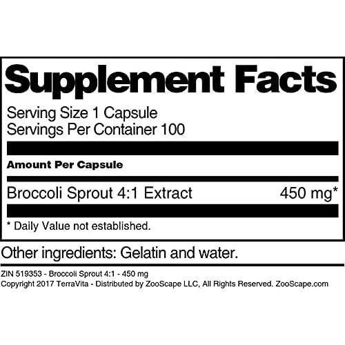 Brote de Brócoli 4:1 TerraVita 450 mg 100 Cápsulas