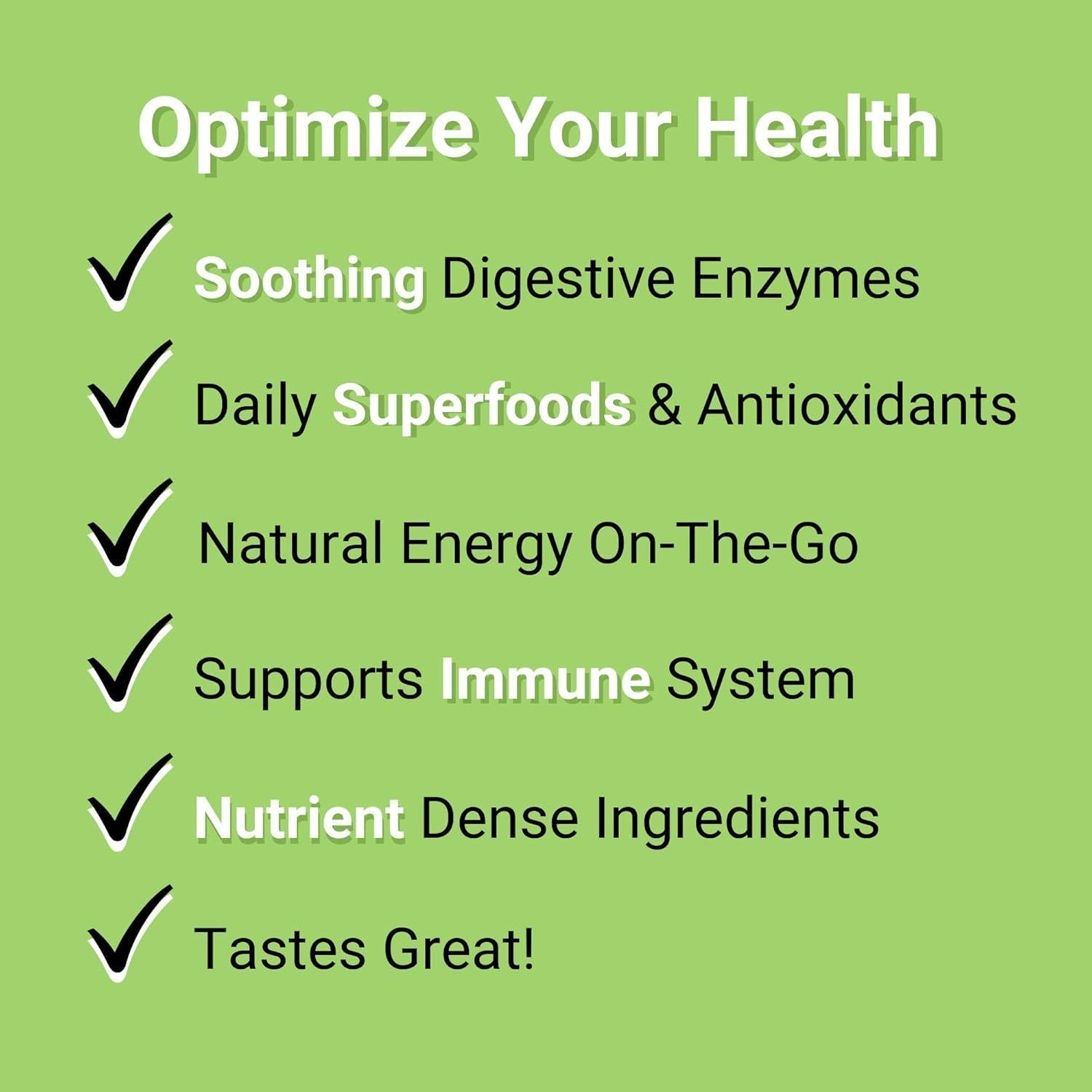 Polvo de Superalimentos Orgánicos Verdes SMART 240g - Vegano