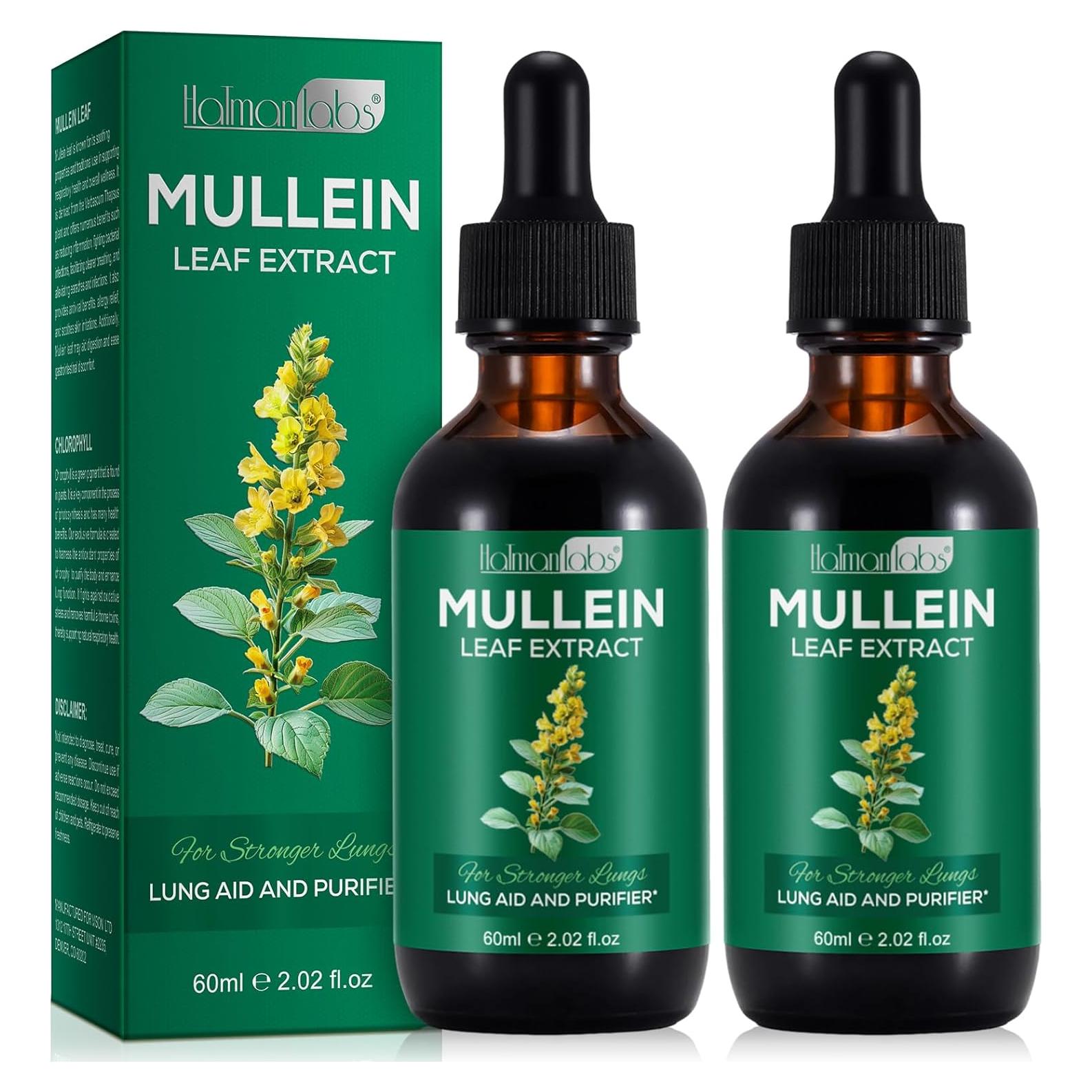 Gotas de Mullein 59.87 ml - Suplemento Natural Pulmonar