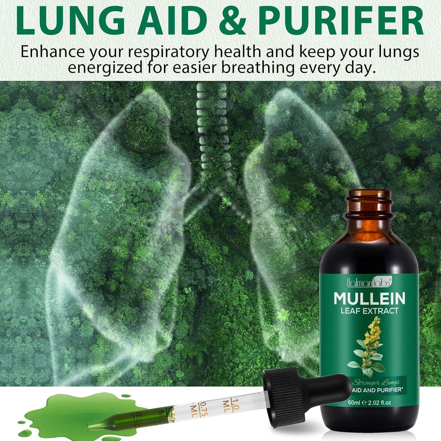 Gotas de Mullein 59.87 ml - Suplemento Natural Pulmonar