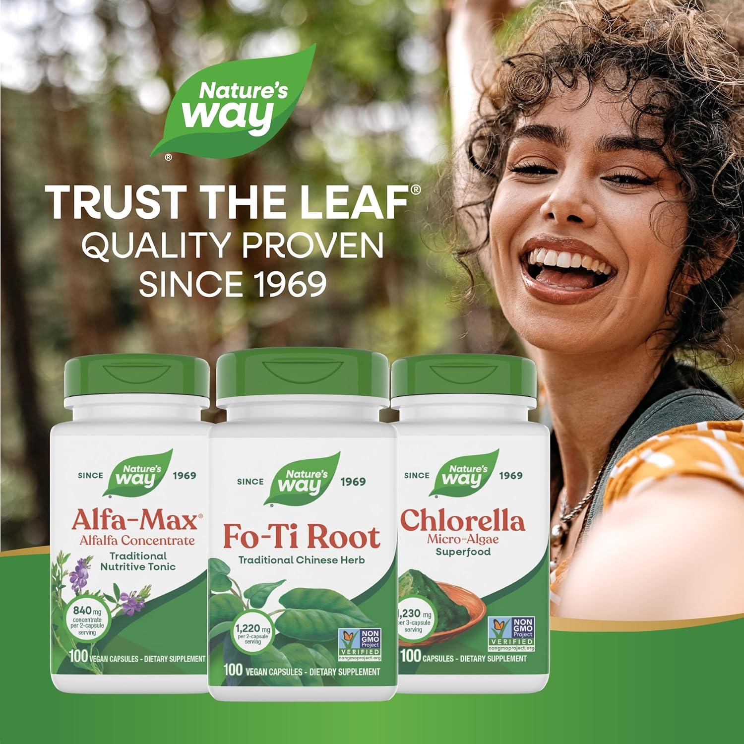 Raíz de Fo-Ti Nature's Way 1220 mg 100 cápsulas veganas