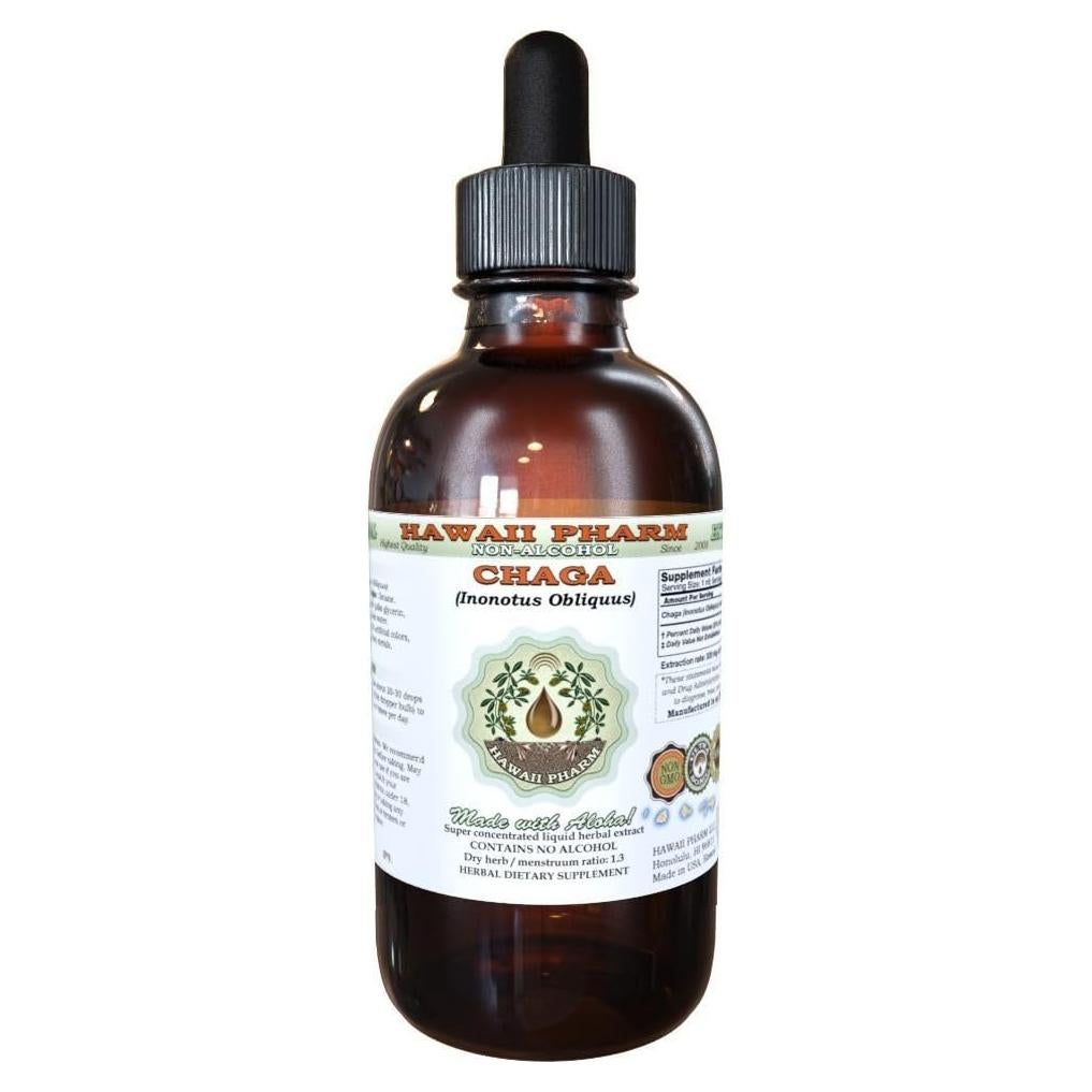 Extracto Líquido de Chaga Sin Alcohol Hawaii Pharm 118 ml