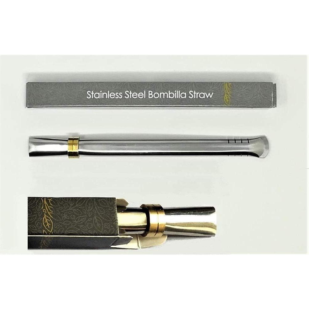 Bombilla de Mate Novomates Easy Clean - Acero Inoxidable 16cm