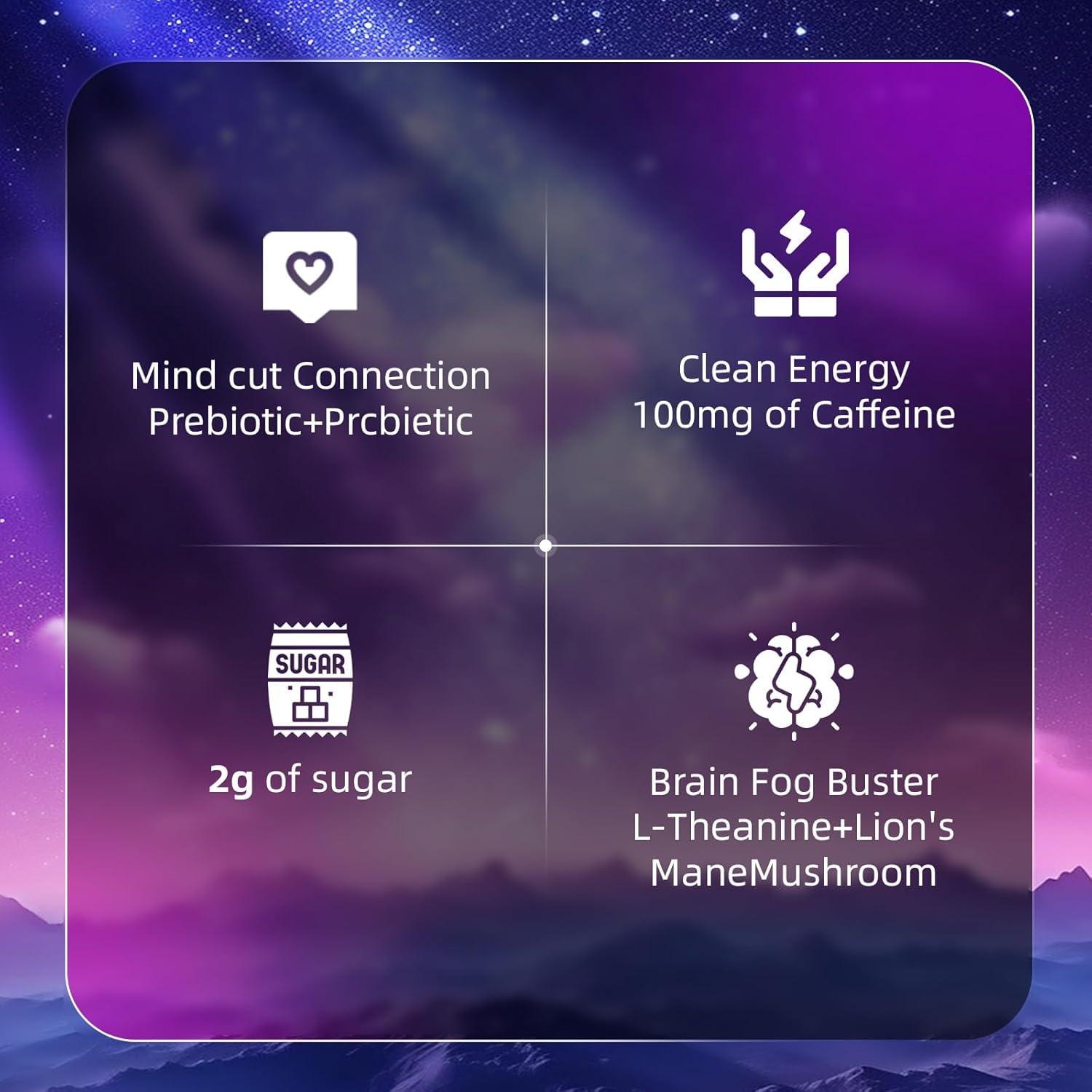 Polvo de Yerba Mate 330g HGDFD566 Sabor Durazno y Mango