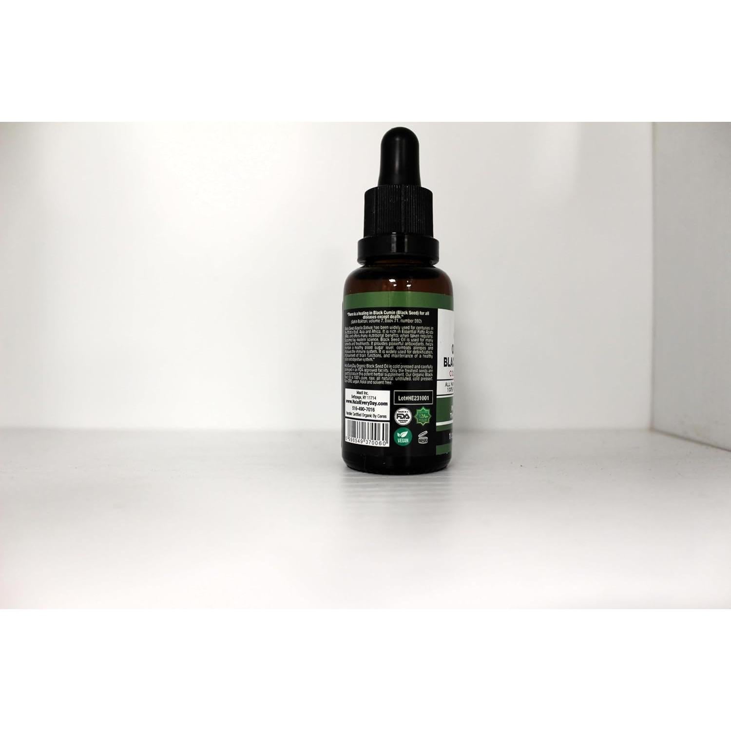 Aceite de Semilla Negra HalalEveryDay 29.57 ml Orgánico Puro