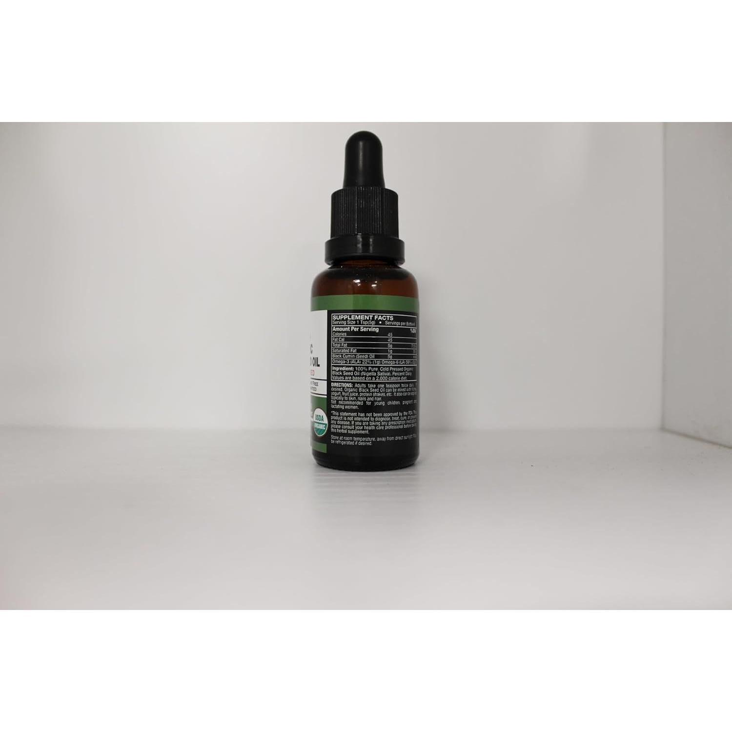 Aceite de Semilla Negra HalalEveryDay 29.57 ml Orgánico Puro