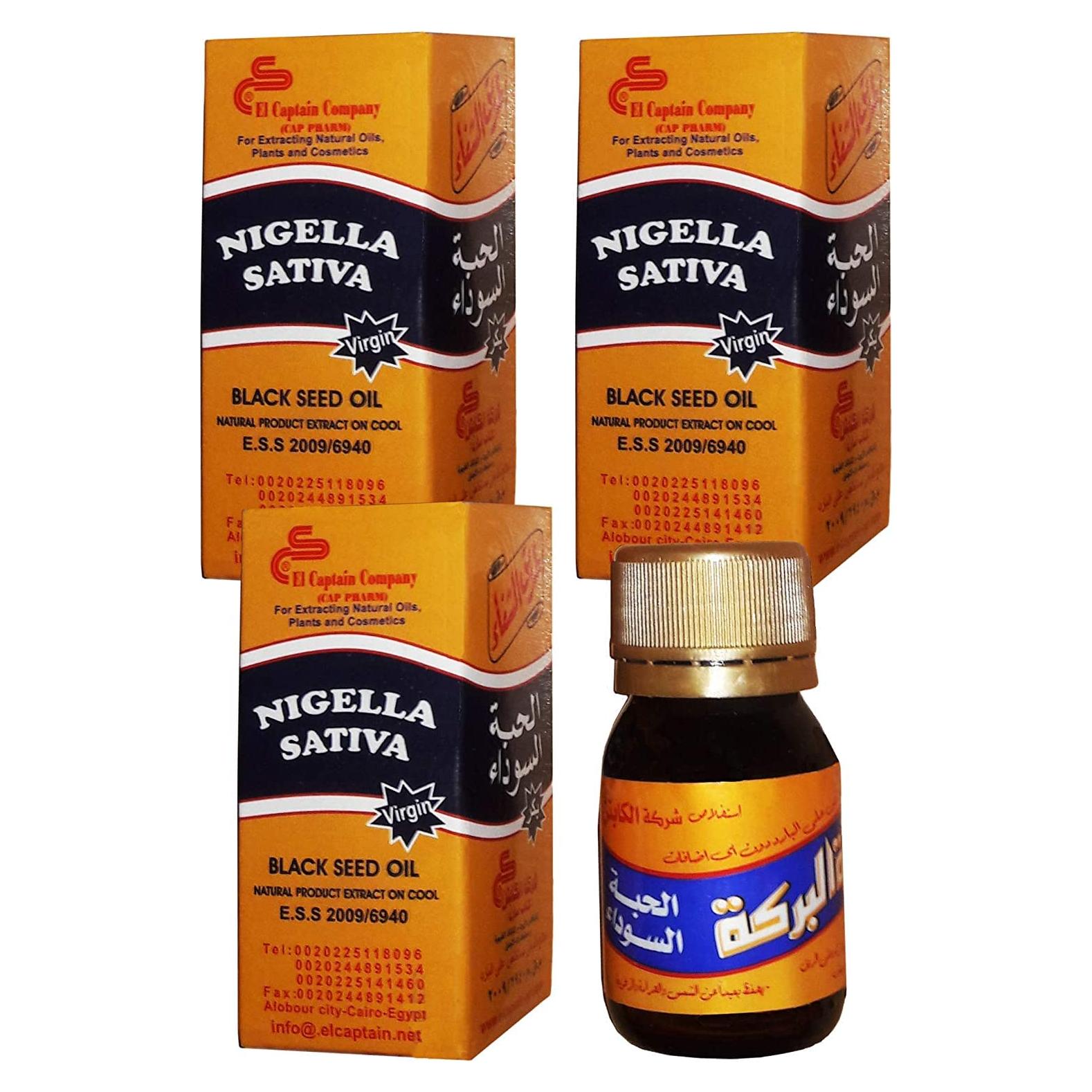 Aceite de Semilla Negra Virgen El Captain 3 Botellas 250 ml