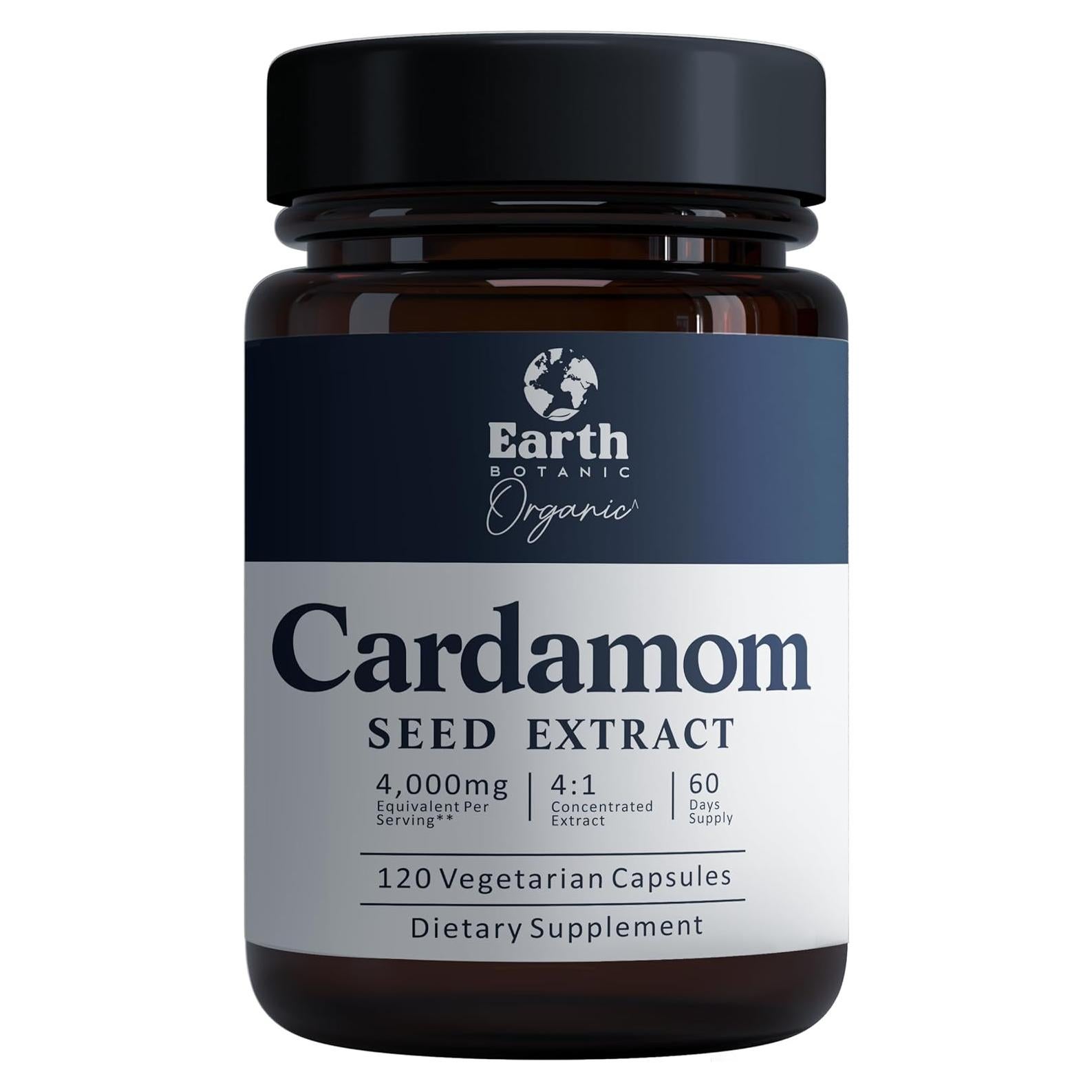Cápsulas de Cardamomo Orgánico 4000mg Amalth - 120 Veganas