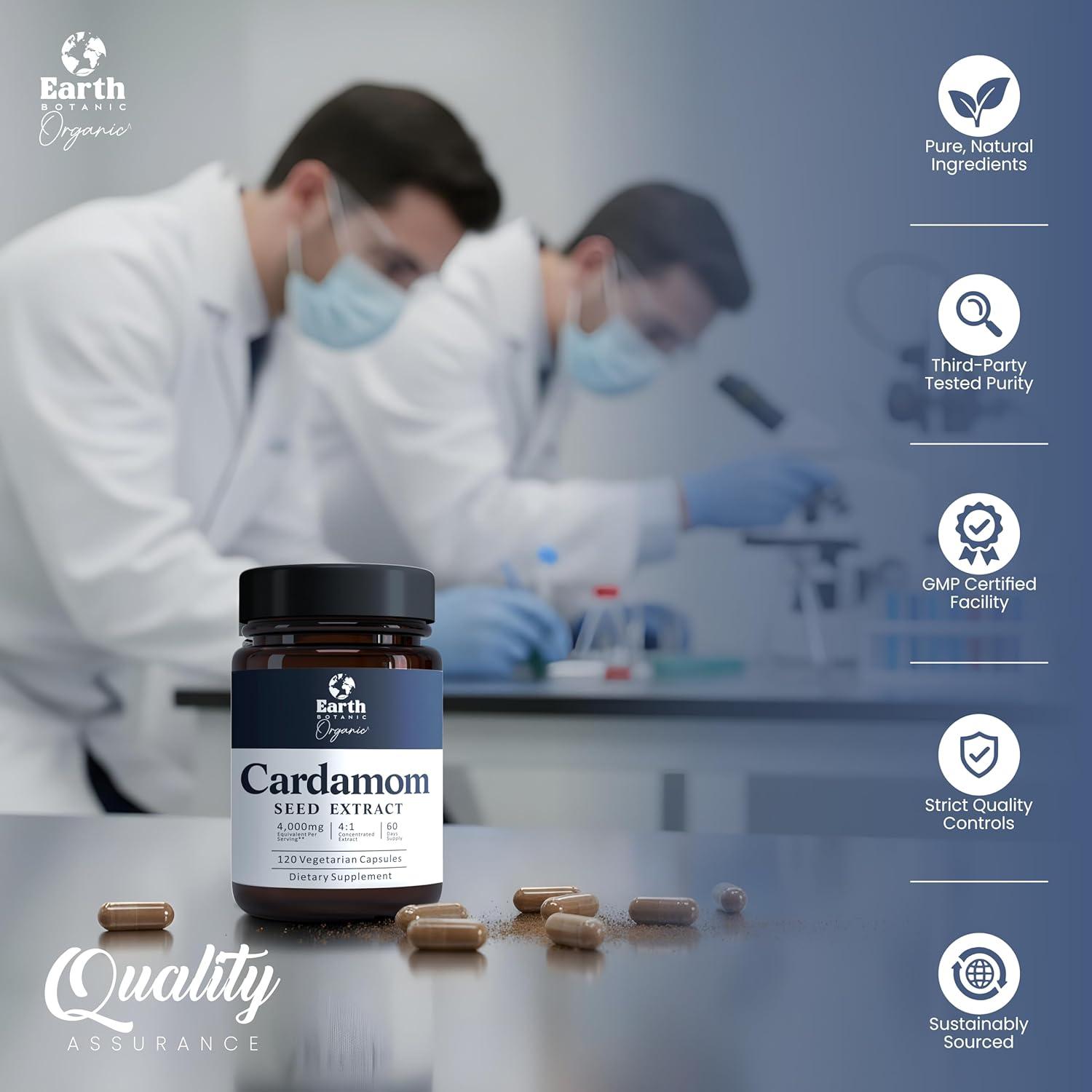 Cápsulas de Cardamomo Orgánico 4000mg Amalth - 120 Veganas