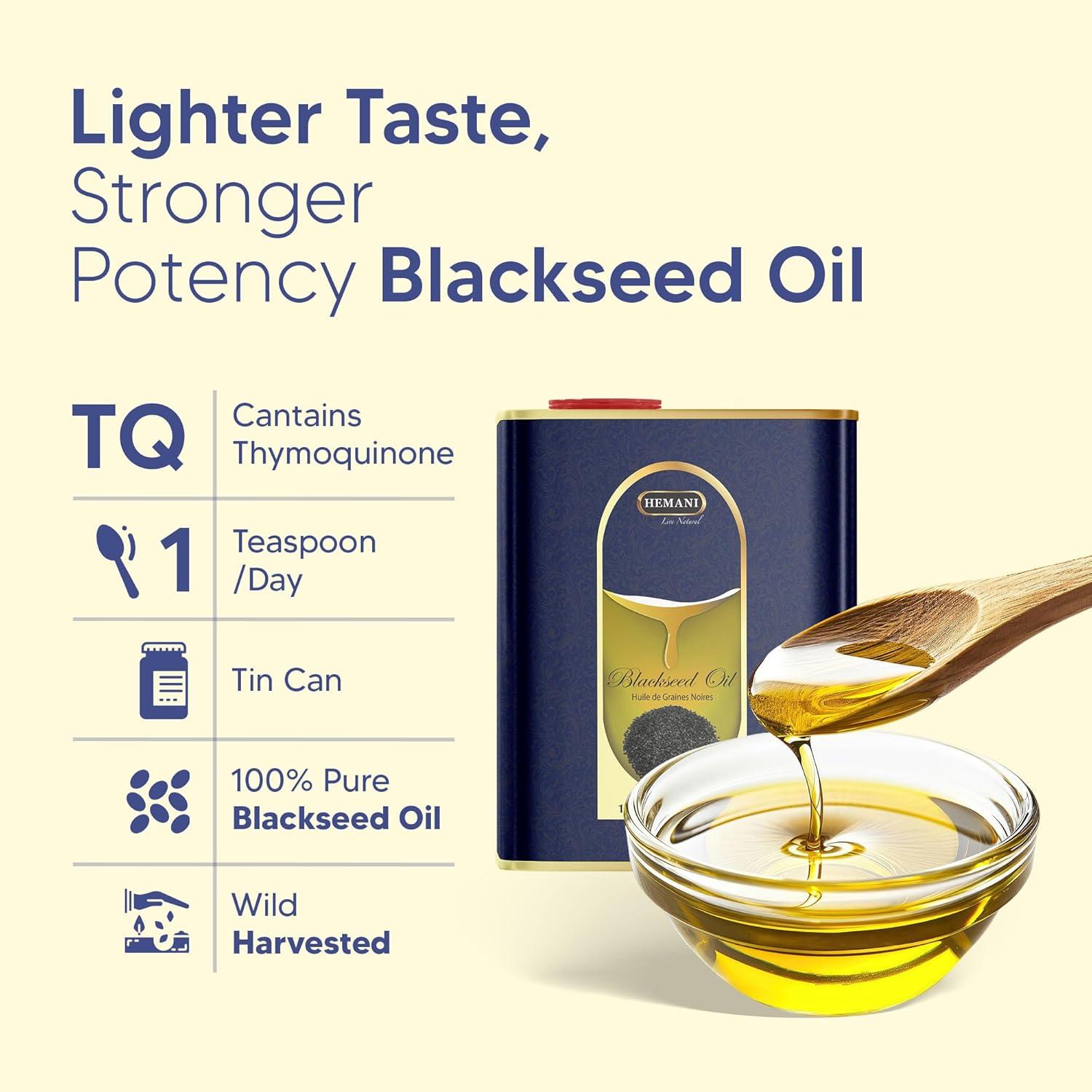 Aceite de Semilla Negra Hemani 1000ml - Comino Negro Puro