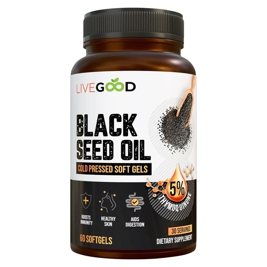 Cápsulas de Aceite de Semilla Negra LIVEGOOD 60 Unidades