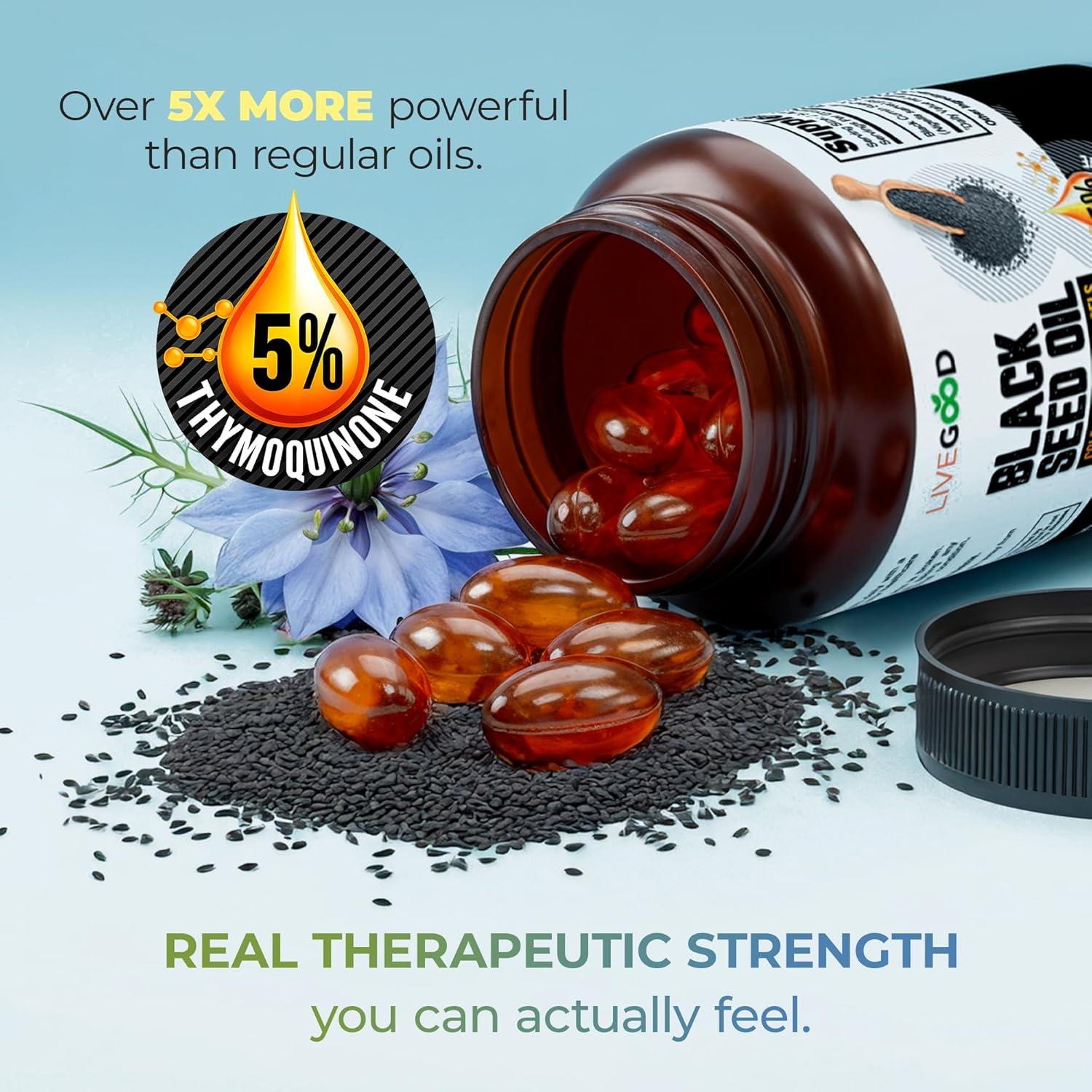 Cápsulas de Aceite de Semilla Negra LIVEGOOD 60 Unidades