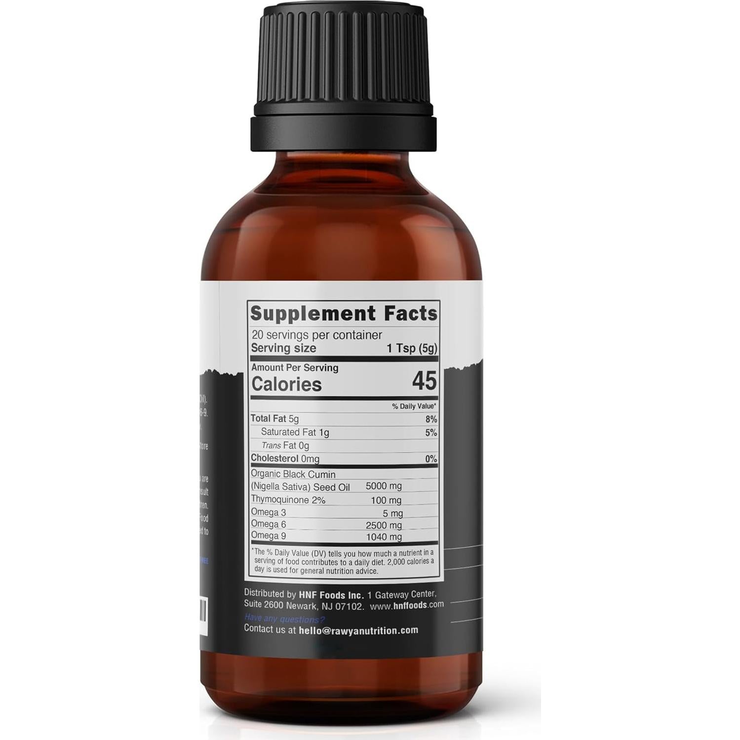 Aceite de Semilla Negra Rawya 100 ml - Prensado en Frío, Orgánico