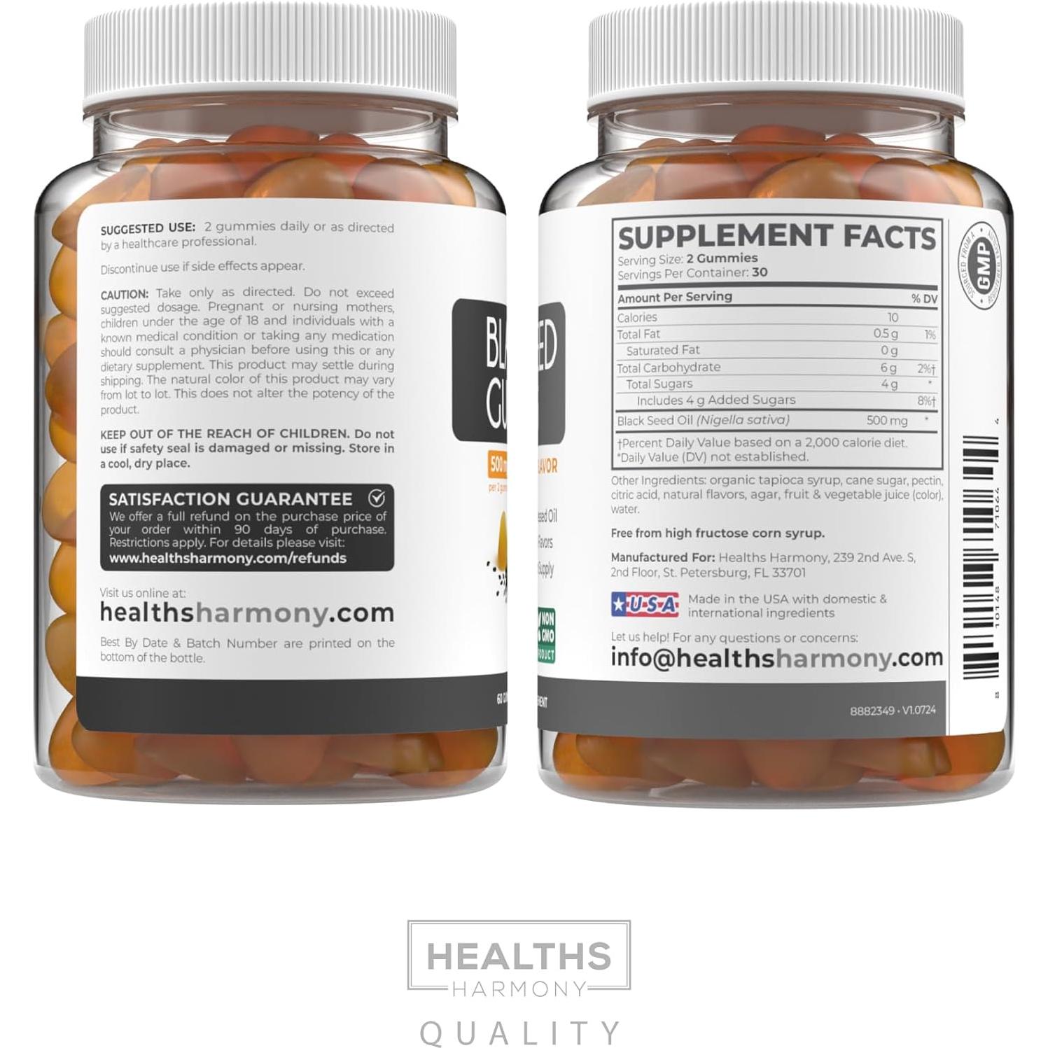 Gomitas de Aceite de Semilla Negra Impulso Verde 30 Unidades