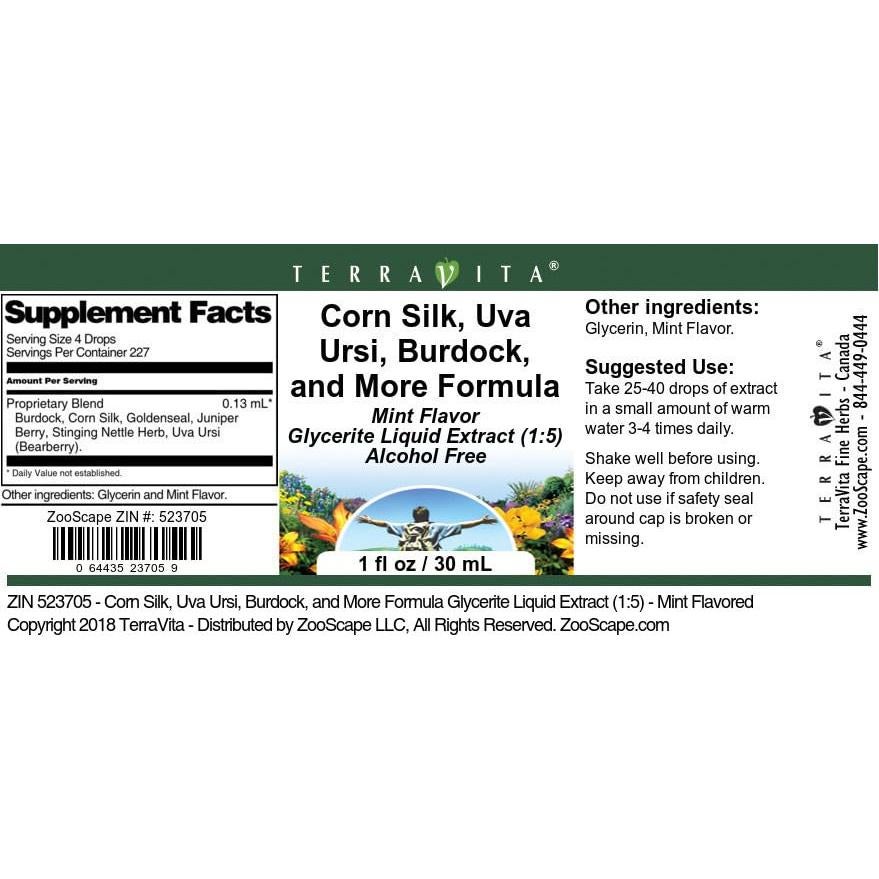 Extracto Líquido Glicerita TerraVita 28.35 g Sabor Menta