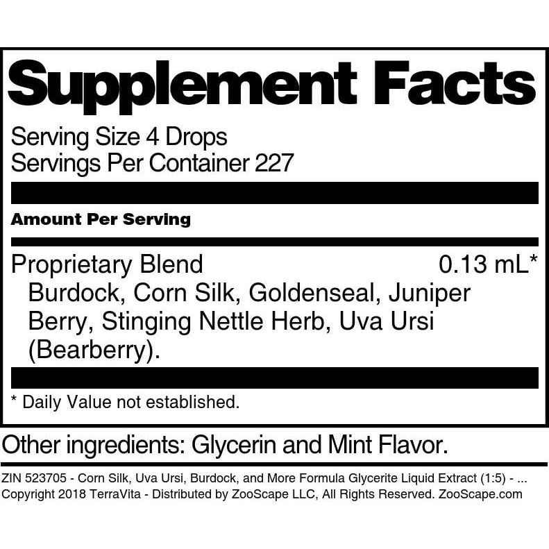 Extracto Líquido Glicerita TerraVita 28.35 g Sabor Menta