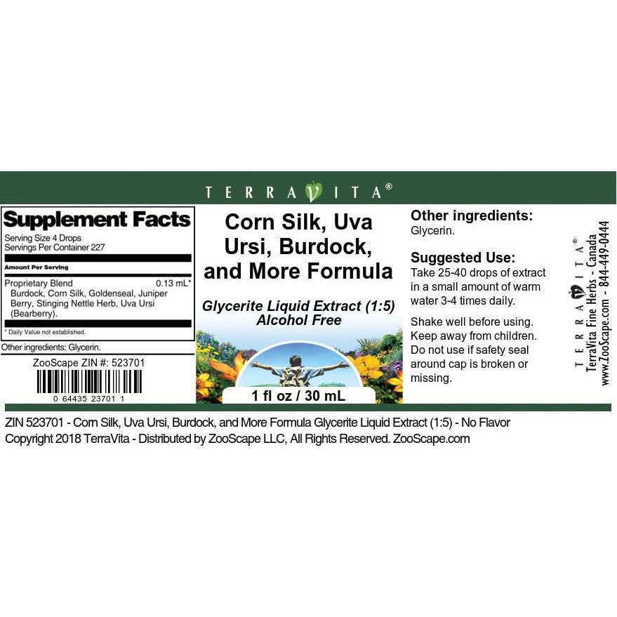 Extracto Líquido Glicerita de Seda de Maíz TerraVita 28.35 g