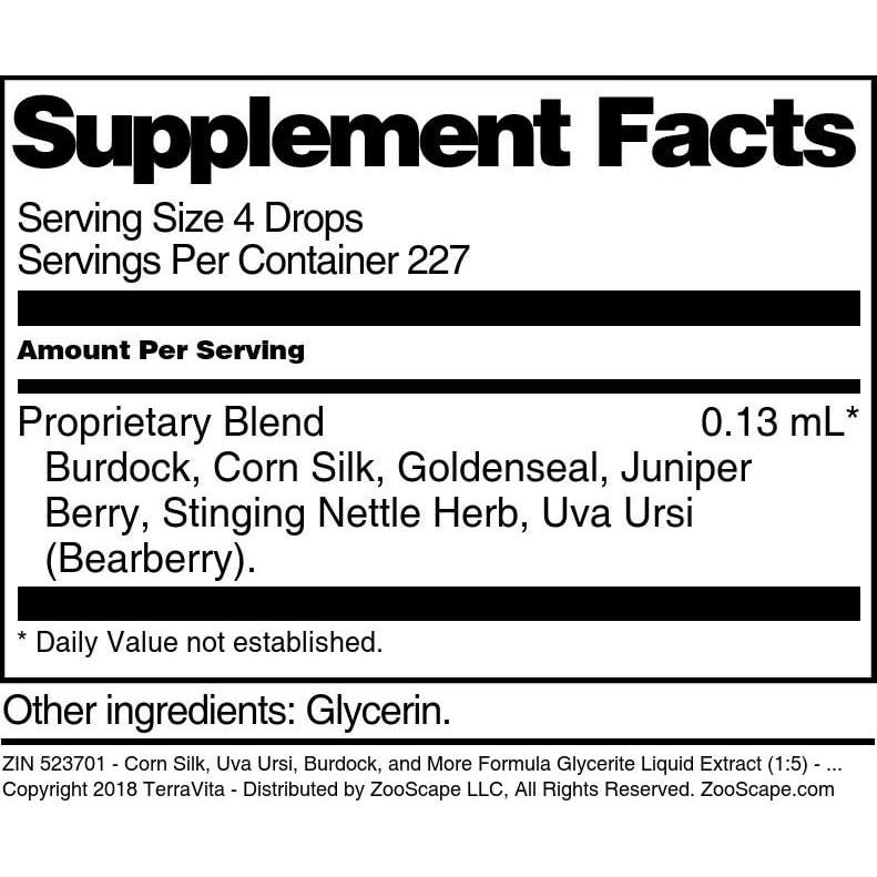 Extracto Líquido Glicerita de Seda de Maíz TerraVita 28.35 g