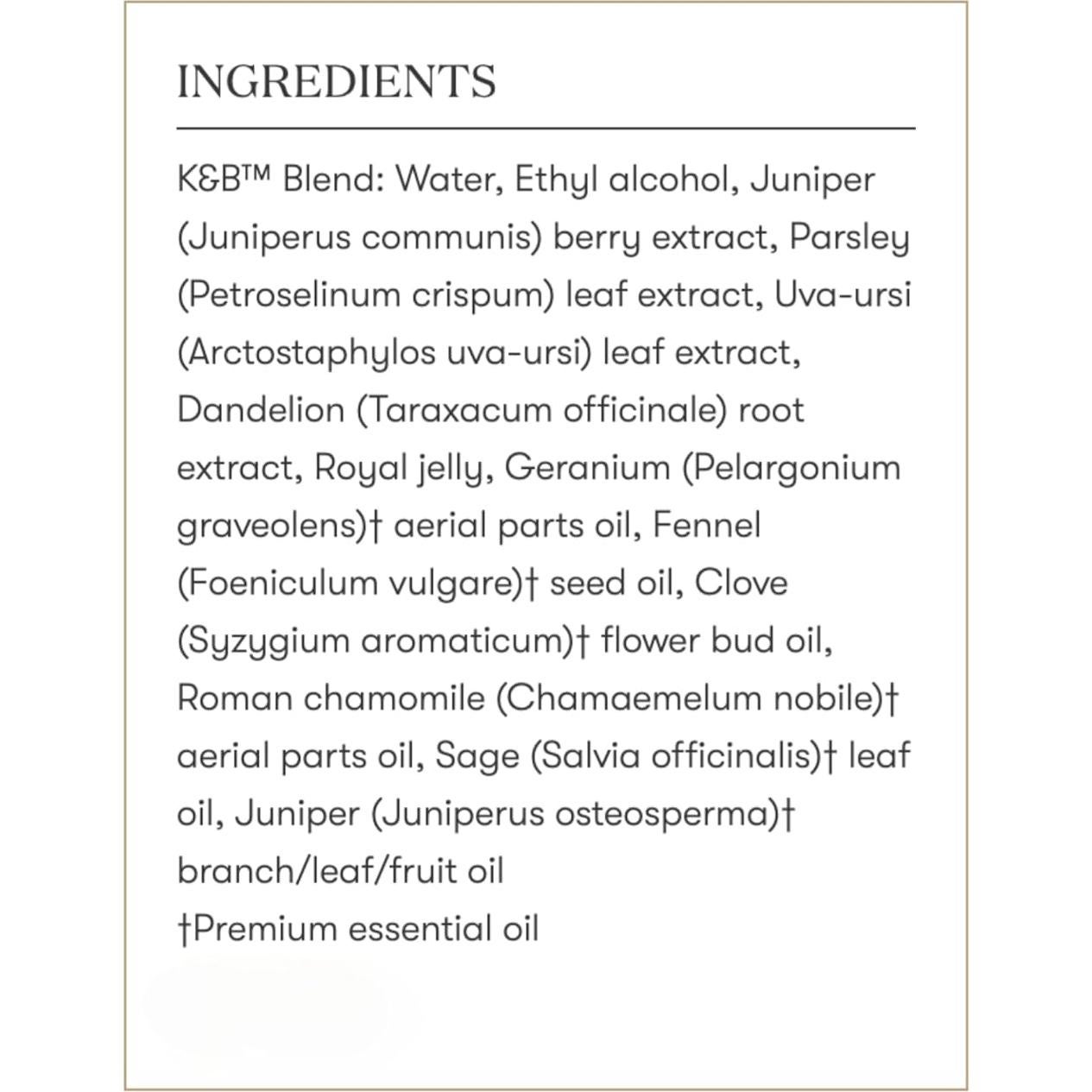 Suplemento Herbal Young Living K & B 53.24 ml - Aceites Esenciales