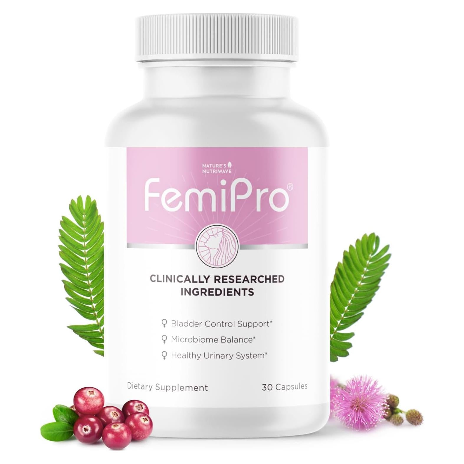 Suplemento Control de Vejiga Femipro 30 Cápsulas Naturales