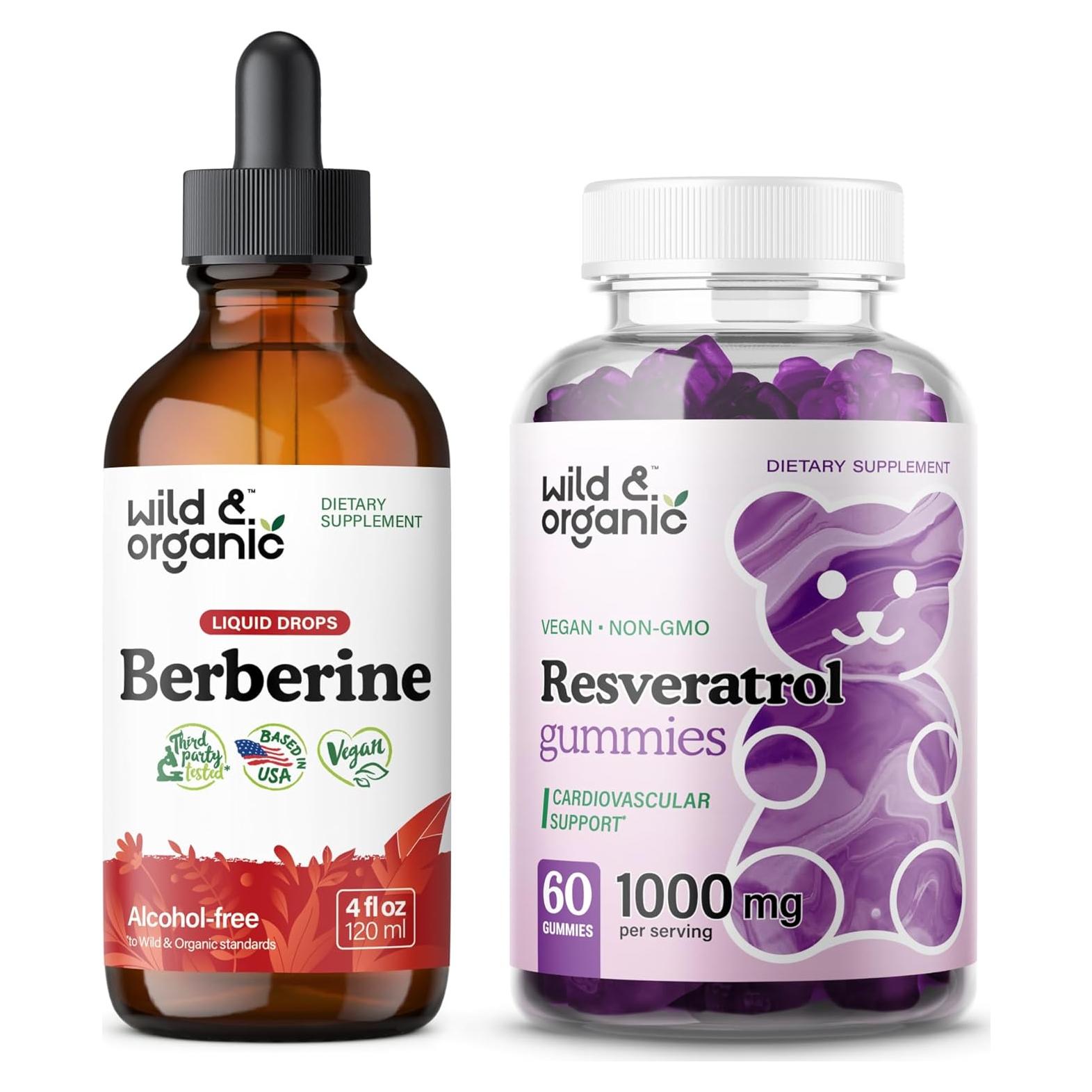 Tintura de Berberina 500mg y Gominolas de Resveratrol 1000mg
