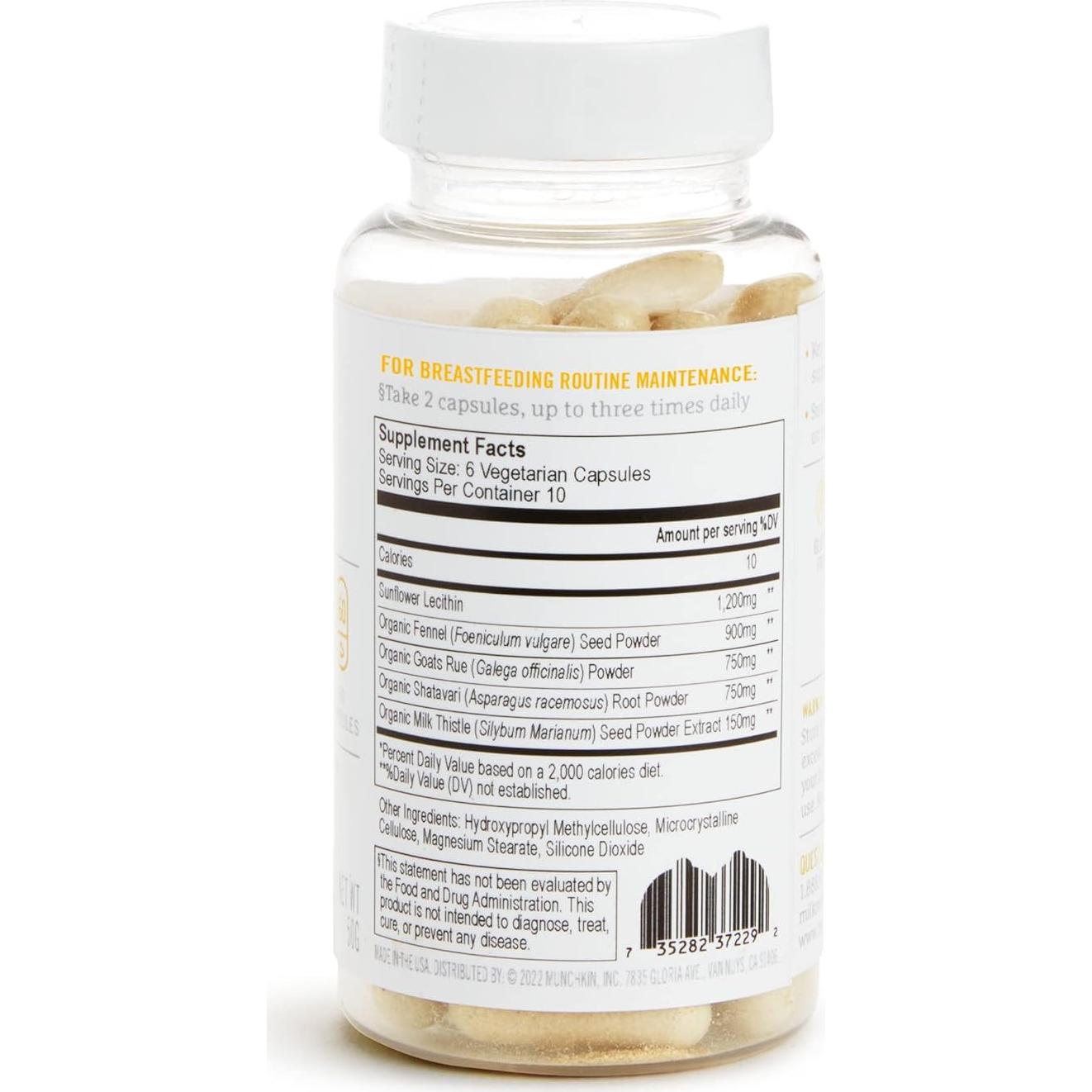 Suplemento de Lactancia Munchkin Milkmakers 60 Cápsulas