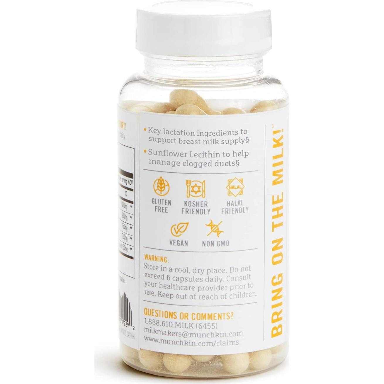 Suplemento de Lactancia Munchkin Milkmakers 60 Cápsulas