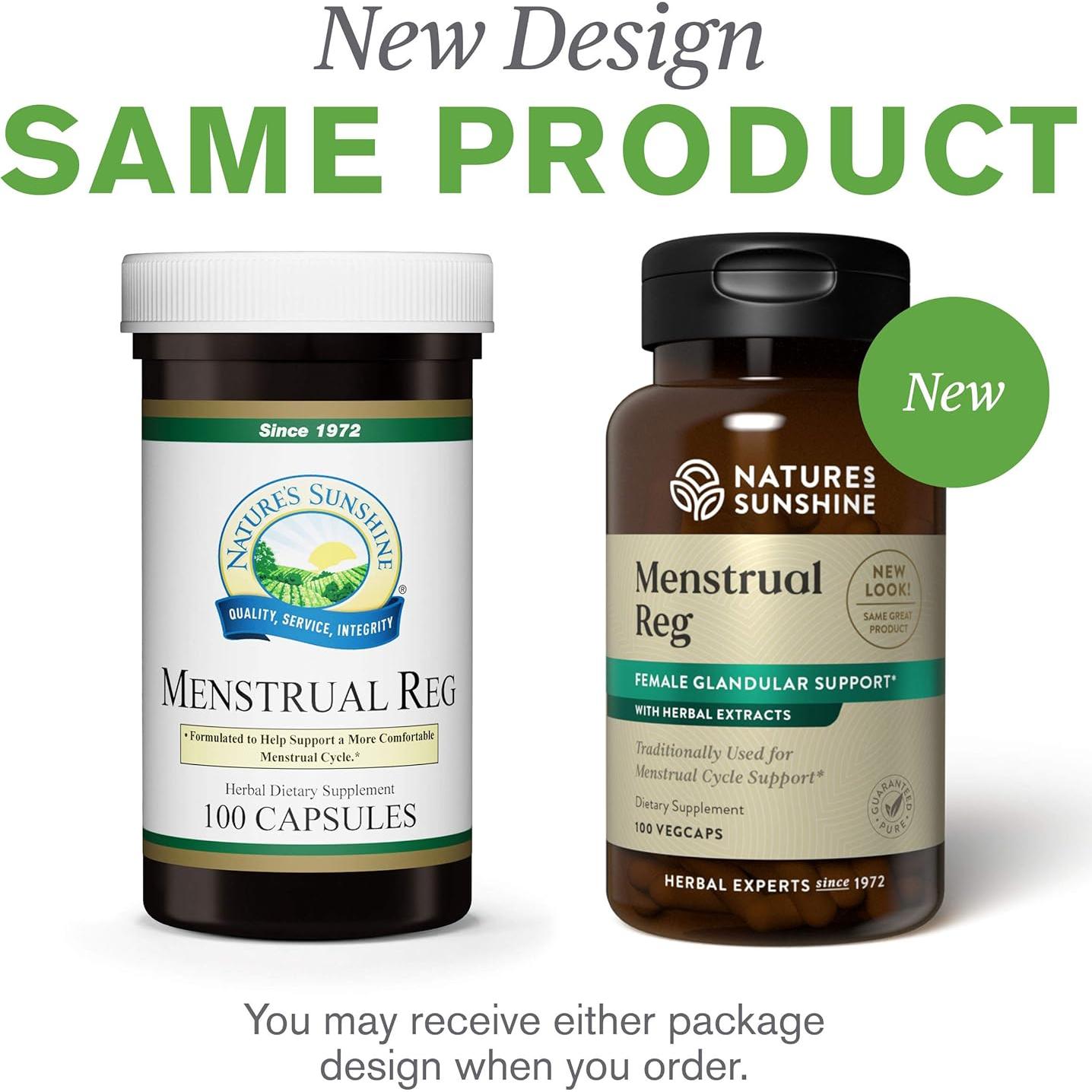 Suplemento Herbal Nature's Sunshine 100 Cápsulas Regulación Menstrual