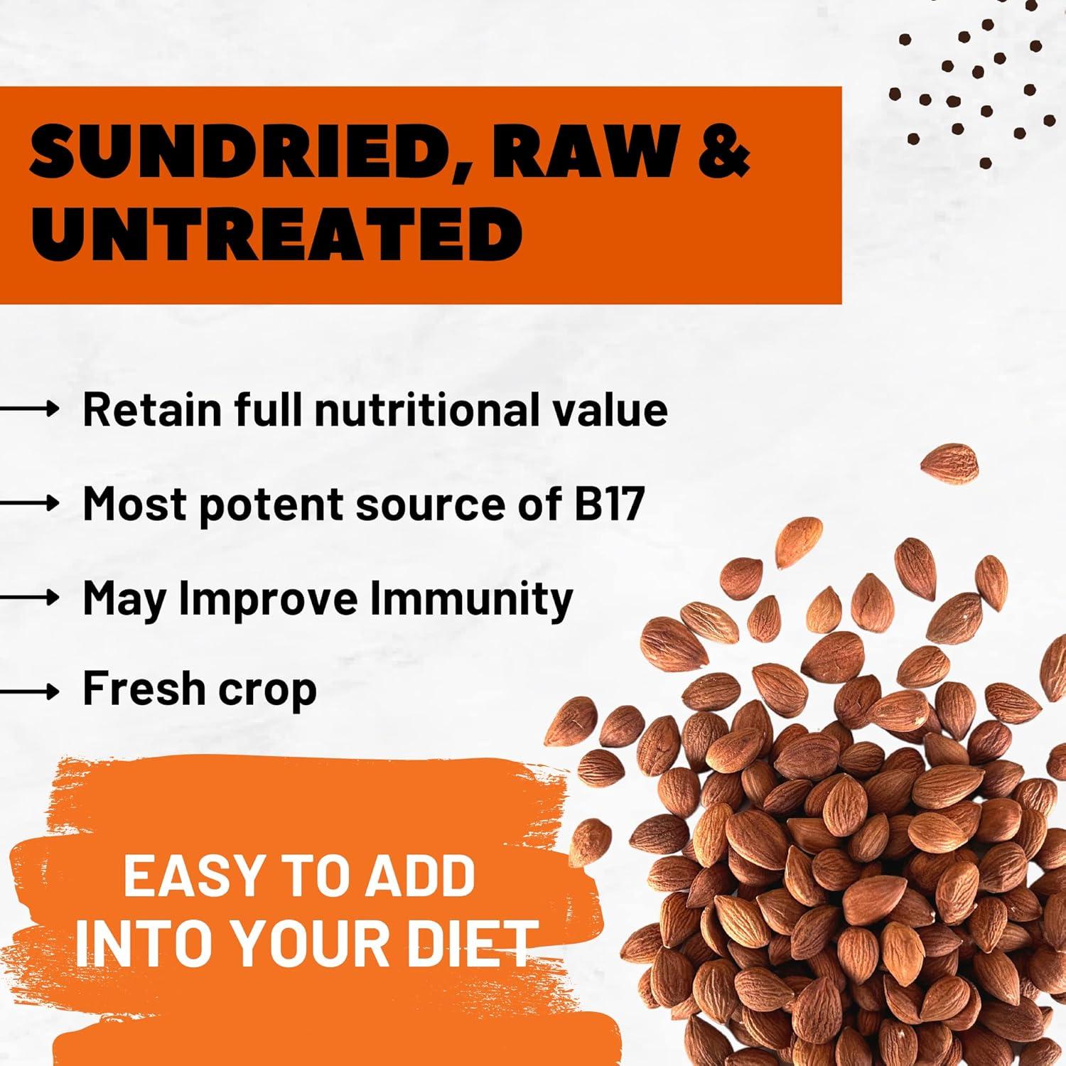 Núcleos de Albaricoque Amargo Orgánico Berrilys 454 g - Sin Aditivos