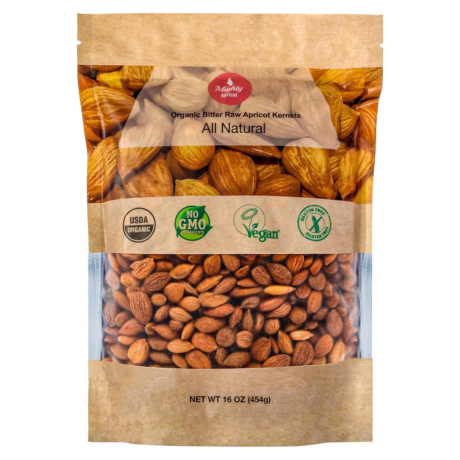 Núcleos de Albaricoque Amargo Orgánico Mighty Apricot 0.45 kg