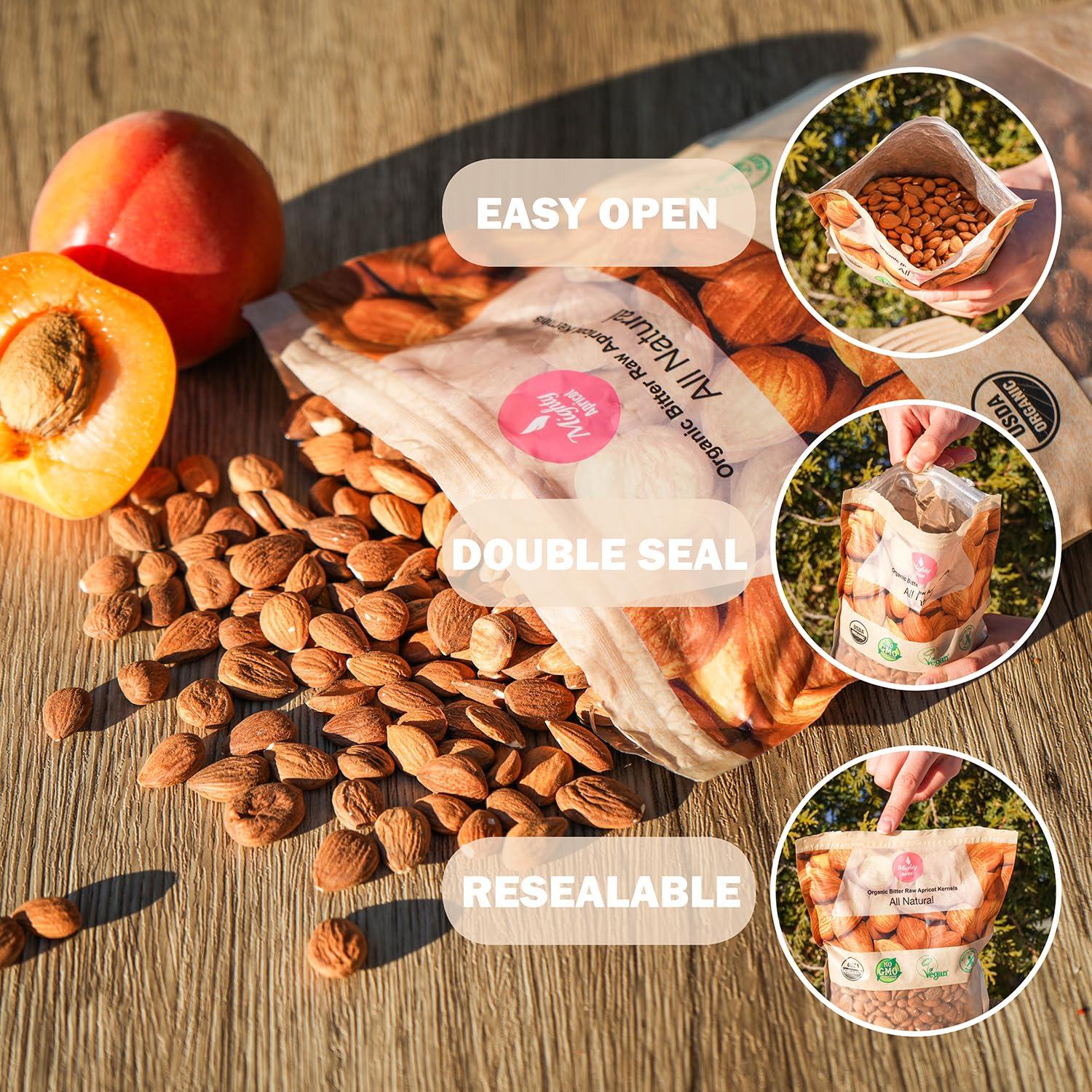 Núcleos de Albaricoque Amargo Orgánico Mighty Apricot 0.45 kg