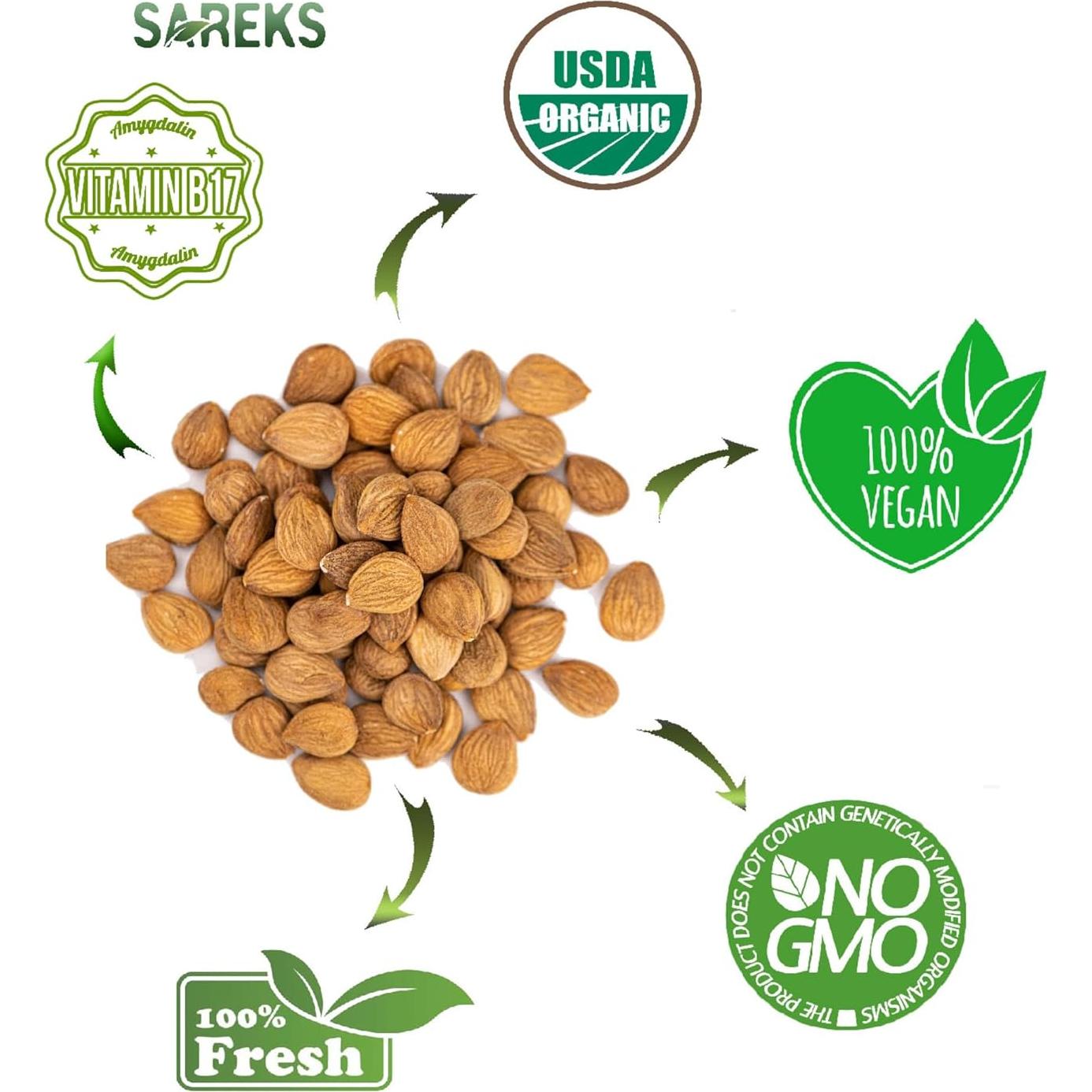 Núcleos de Albaricoque Amargos Orgánicos Mey-San 283.5g
