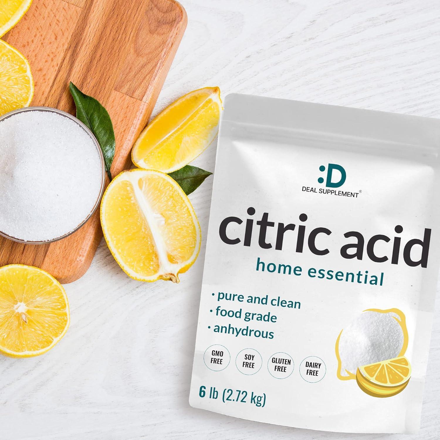 Ácido Cítrico 2.72 kg Grado Alimenticio Dealsupplement