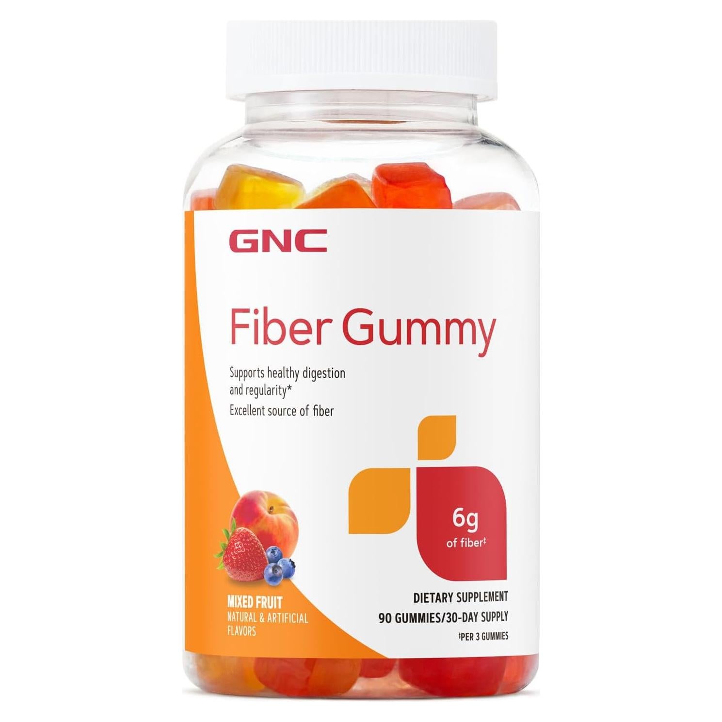 Gummy de Fibra GNC 90 Unidades 6g Digestión Saludable