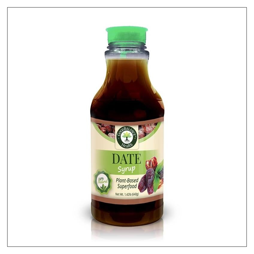 Jarabe de Dátil Orgánico Good Balance Health 636 ml - Sustituto de Azúcar
