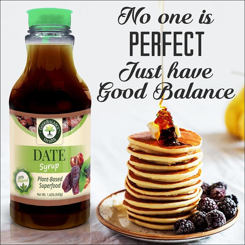 Jarabe de Dátil Orgánico Good Balance Health 636 ml - Sustituto de Azúcar
